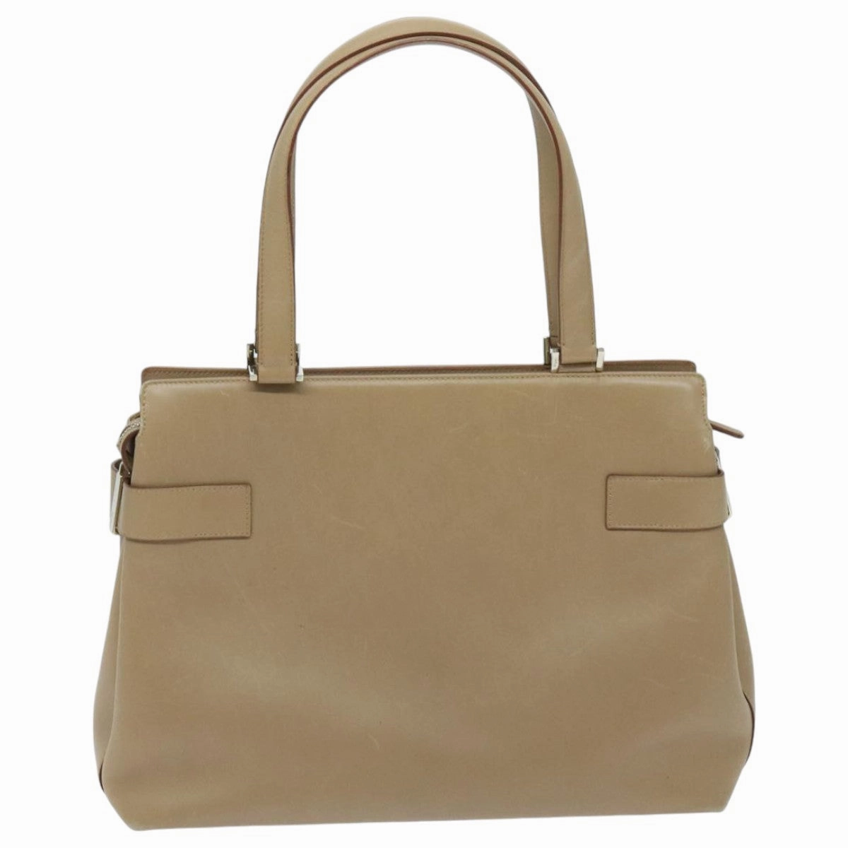 Salvatore Ferragamo Gancini  Leather Tote Bag (Pre-Owned)