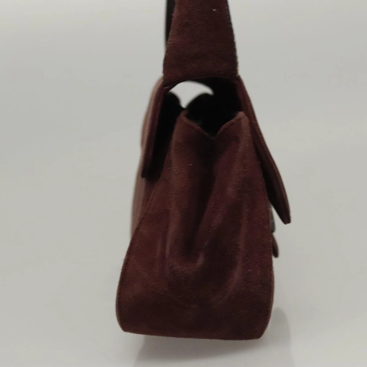 Salvatore Ferragamo Gancini Suede Shoulder Bag (Pre-Owned)