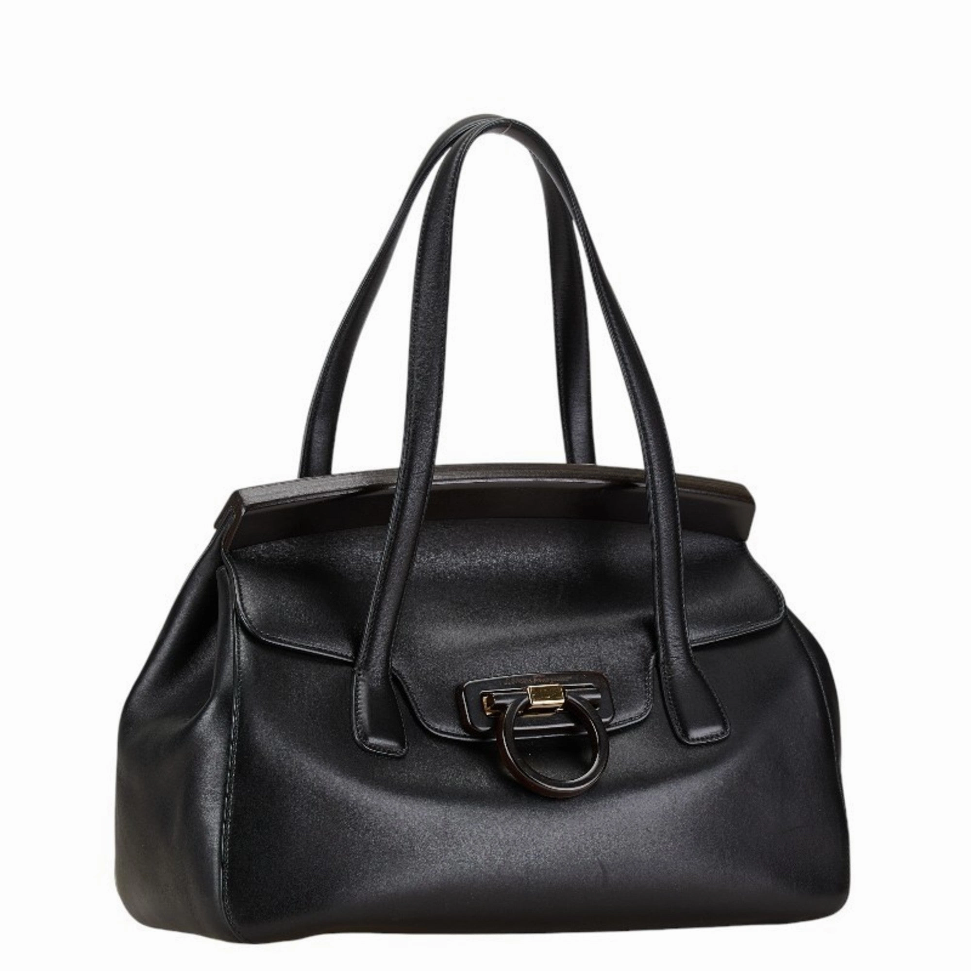 Salvatore Ferragamo  Leather Shoulder Bag Tote Bag (Pre-Owned)