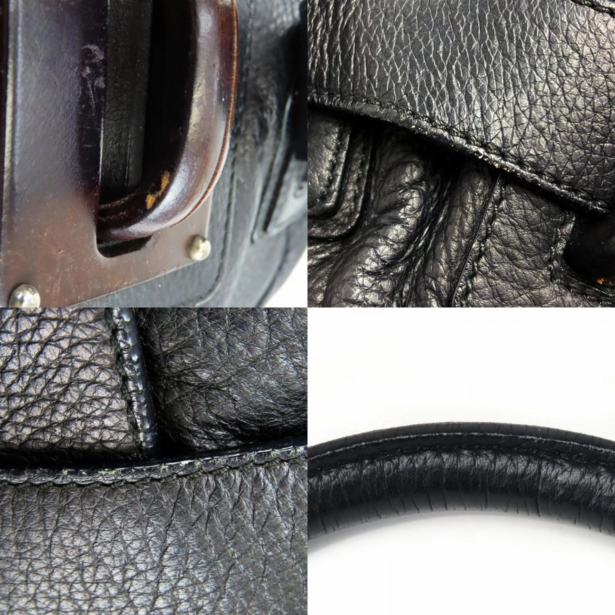 Salvatore Ferragamo  Leather Wood Tote Bag (Pre-Owned)