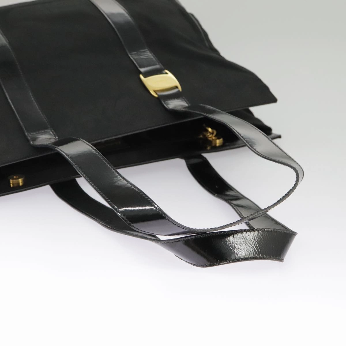 Salvatore Ferragamo Vara  Canvas Tote Bag (Pre-Owned)