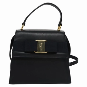Salvatore Ferragamo Vara Leather Handbag (Pre-Owned)