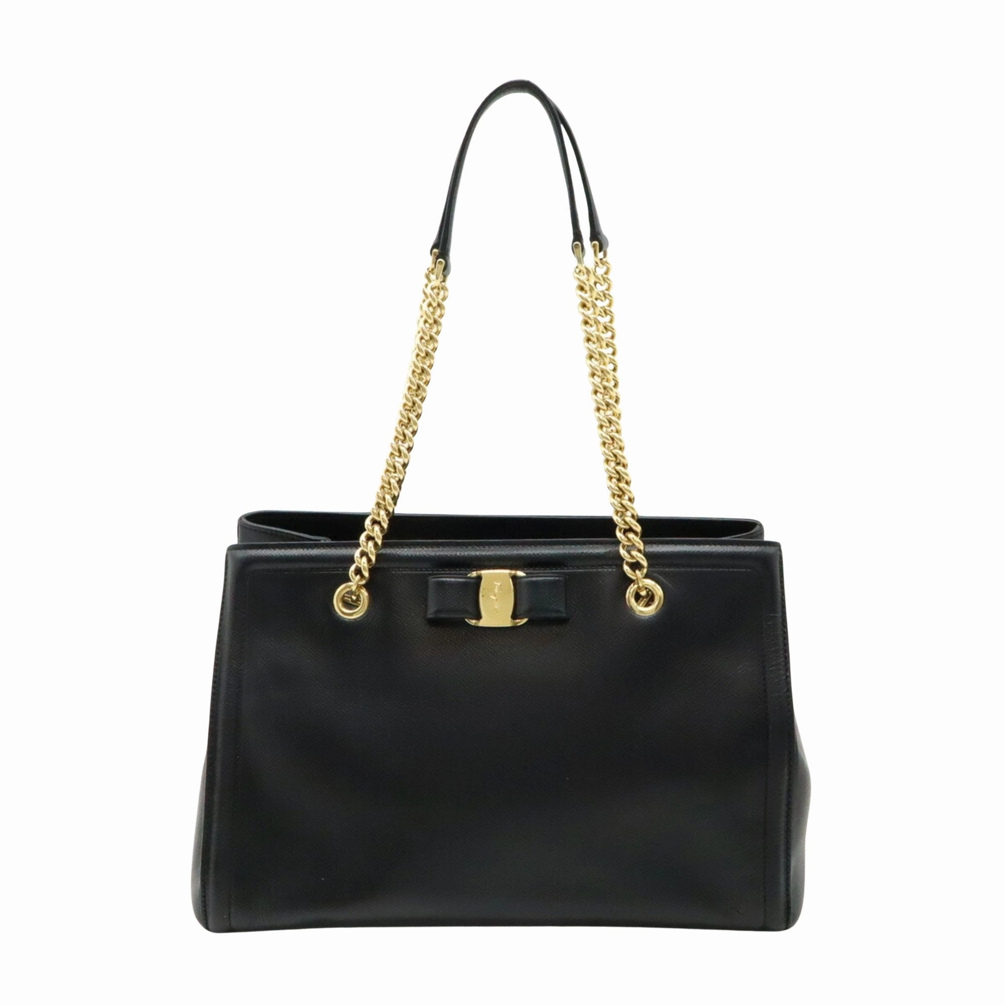 Salvatore Ferragamo Vara Leather Tote Bag (Pre-Owned)
