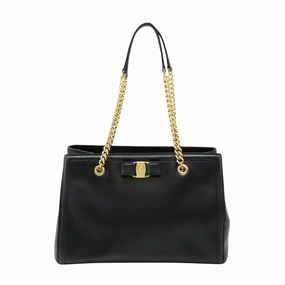 Salvatore Ferragamo Vara Leather Tote Bag (Pre-Owned)