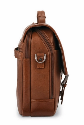 Samsonite Classic Leather Flapover Briefcase