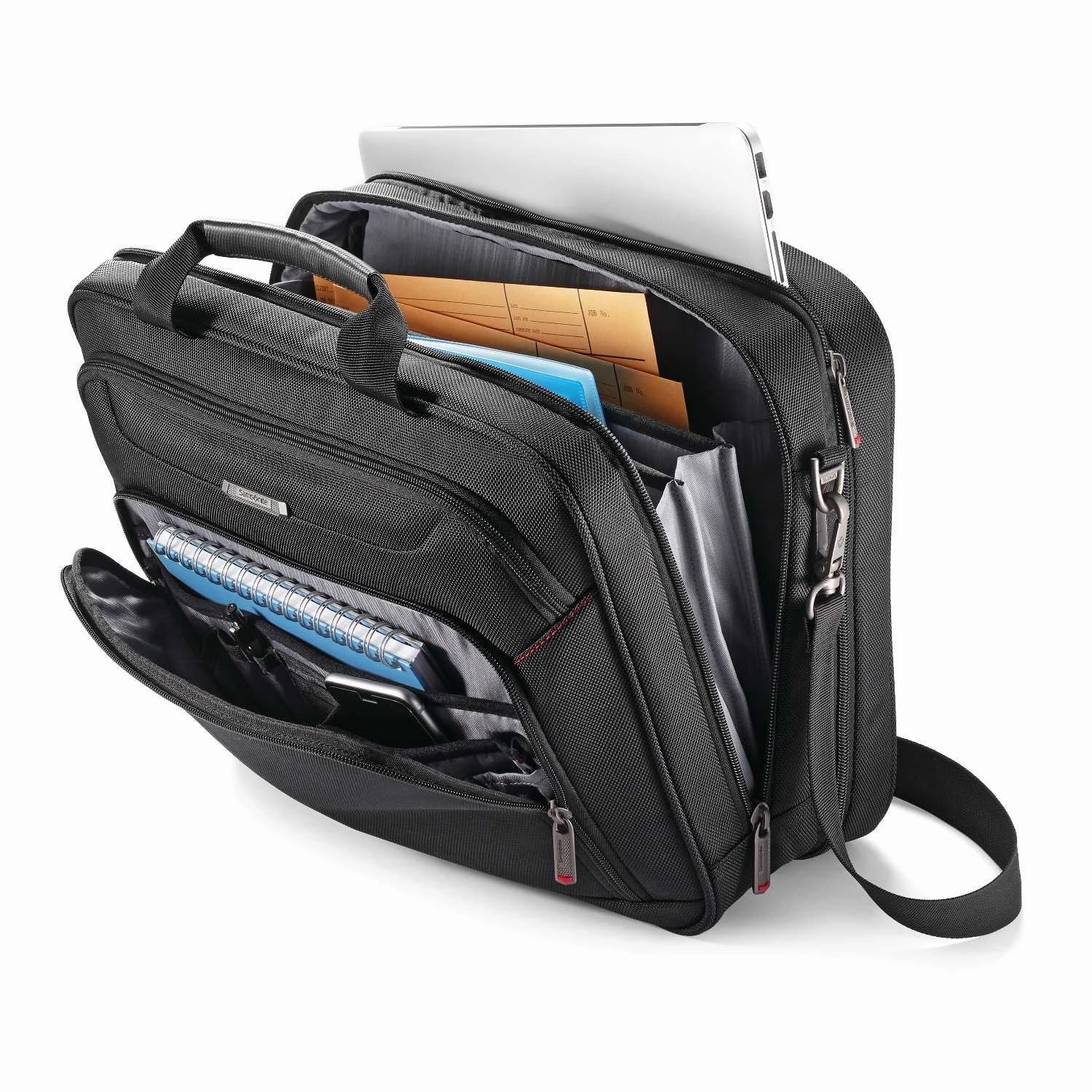 Samsonite Xenon 3.0 Gusset Check-Point Friendly Tech Locker Brief, Black, Double