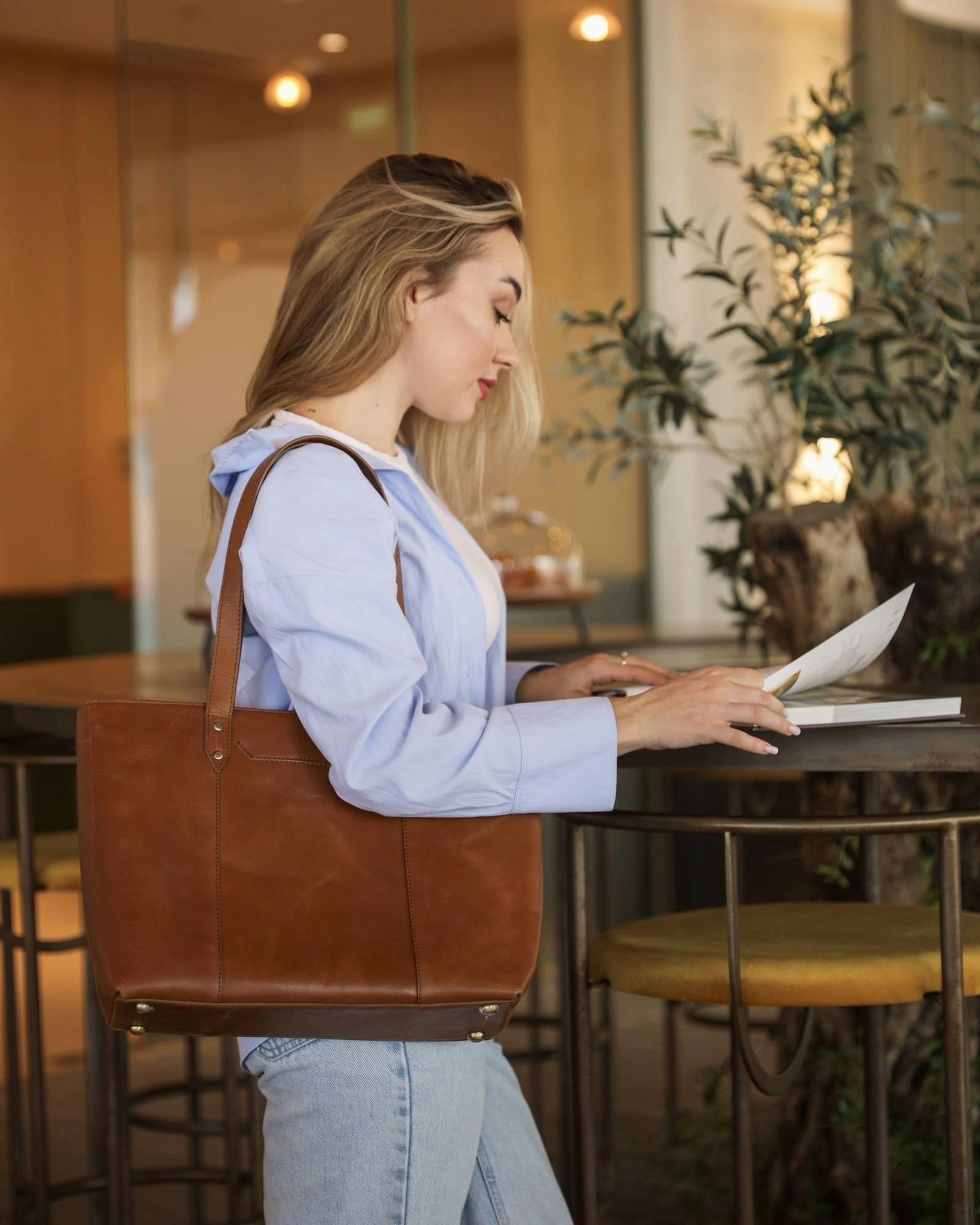 Seoul Work Tote | Tan