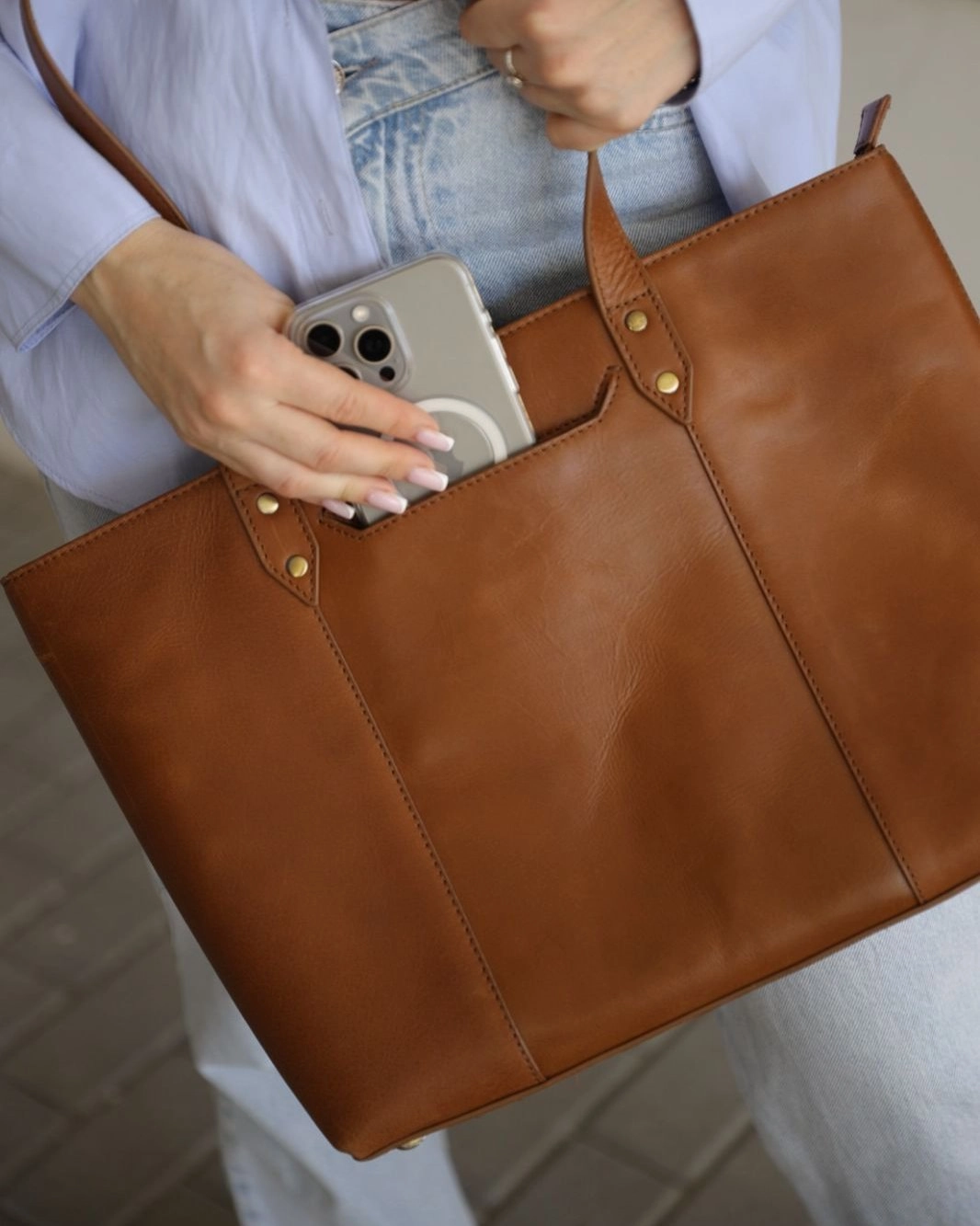 Seoul Work Tote | Tan