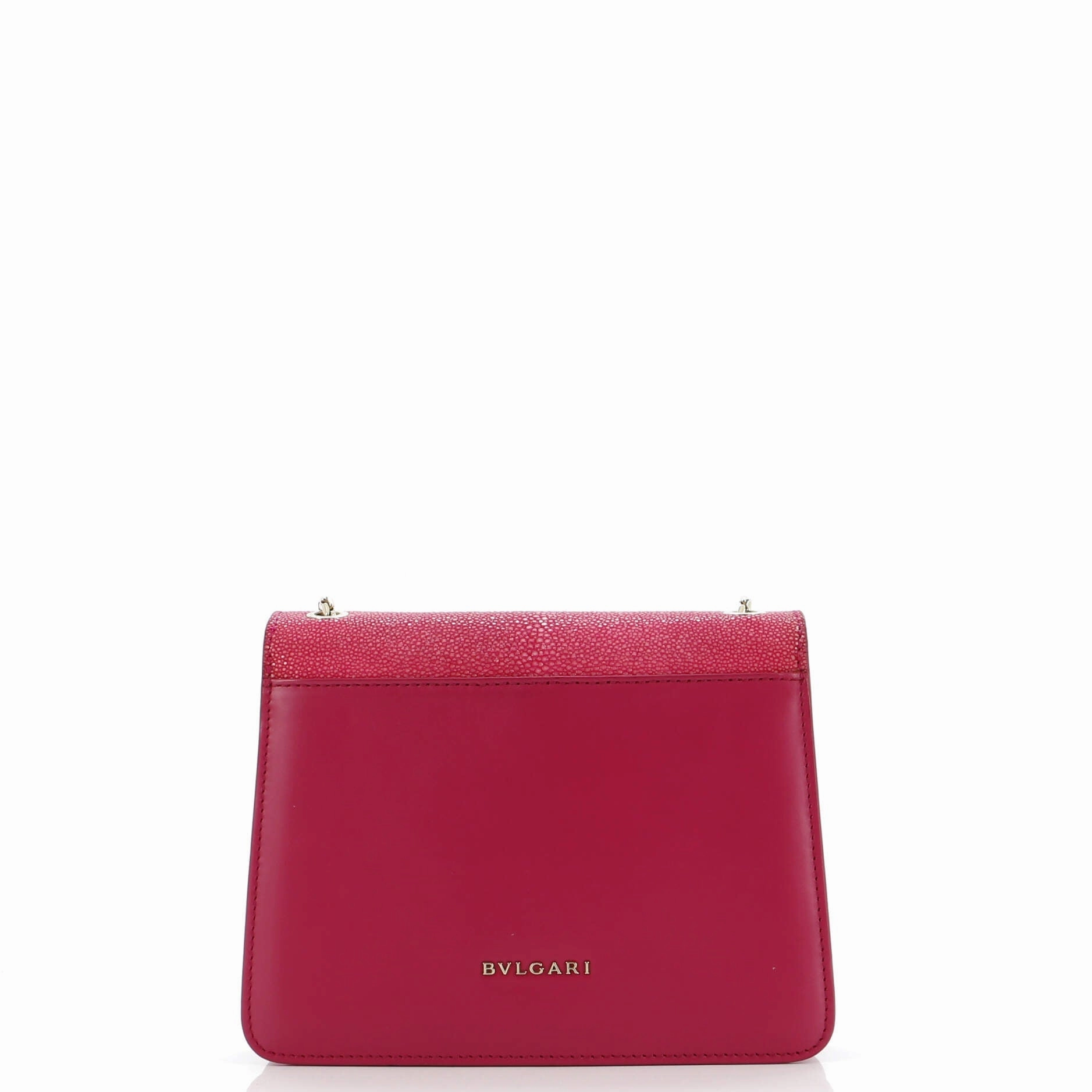 Serpenti Forever Square Shoulder Bag Leather and Stingray Small