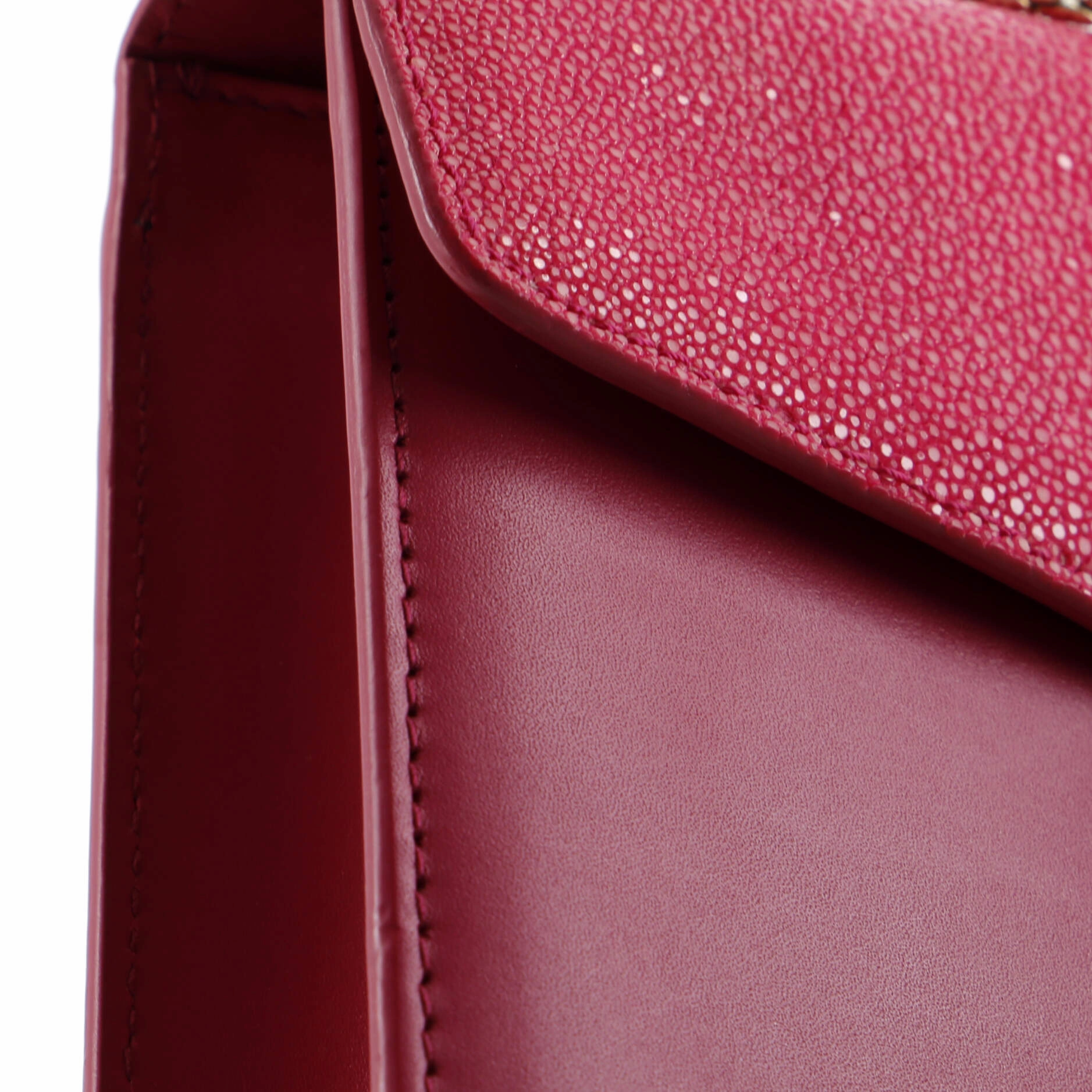 Serpenti Forever Square Shoulder Bag Leather and Stingray Small