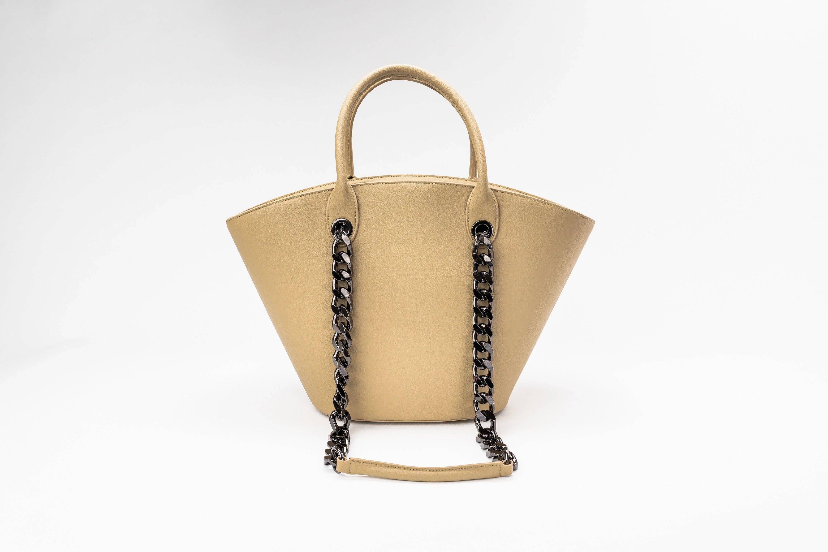 Seva Vegan Cactus Leather Tote | Beige Sand