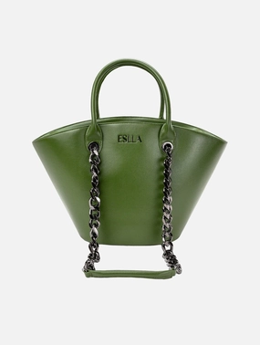 Seva Vegan Cactus Leather Tote | Green Helen