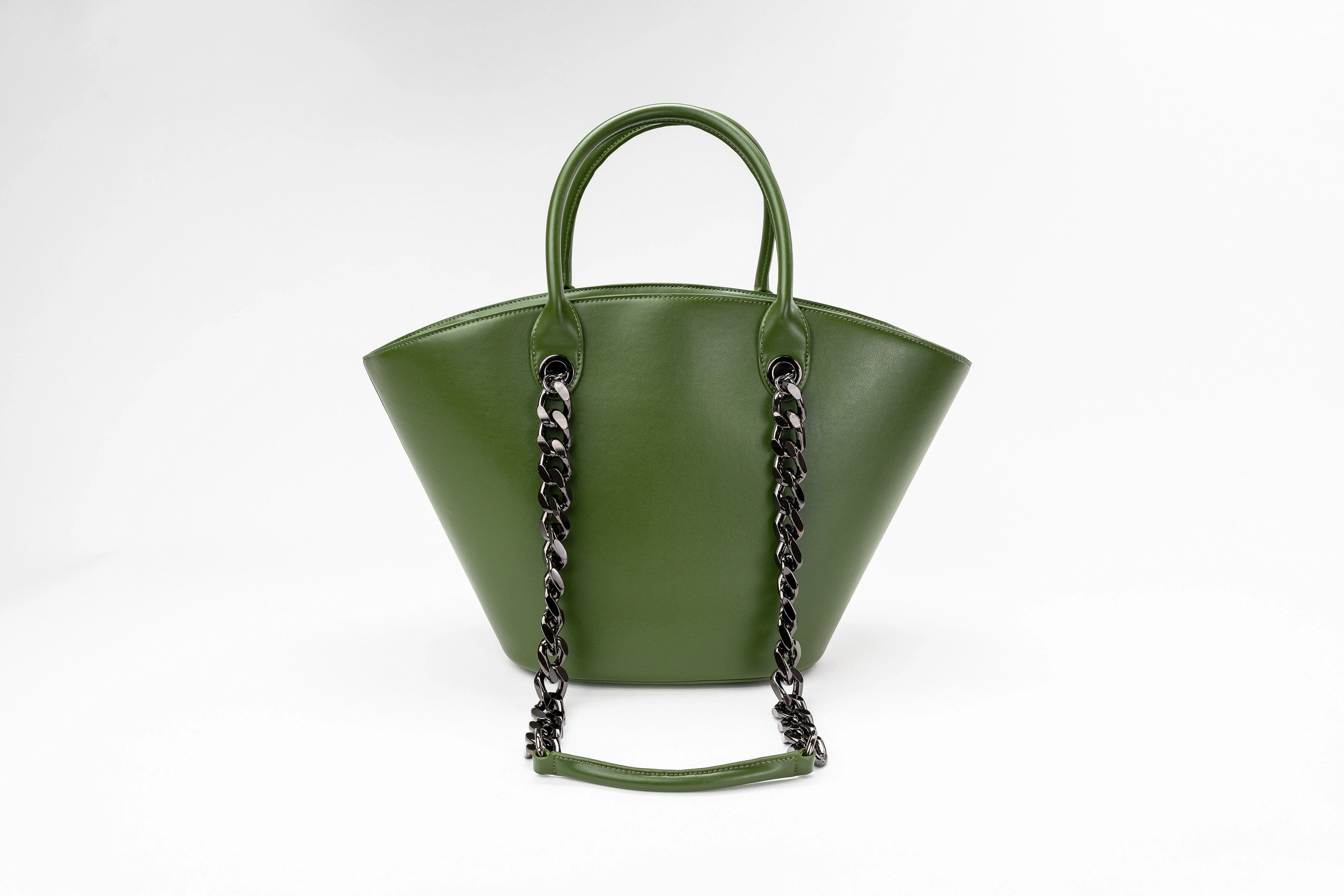 Seva Vegan Cactus Leather Tote | Green Helen
