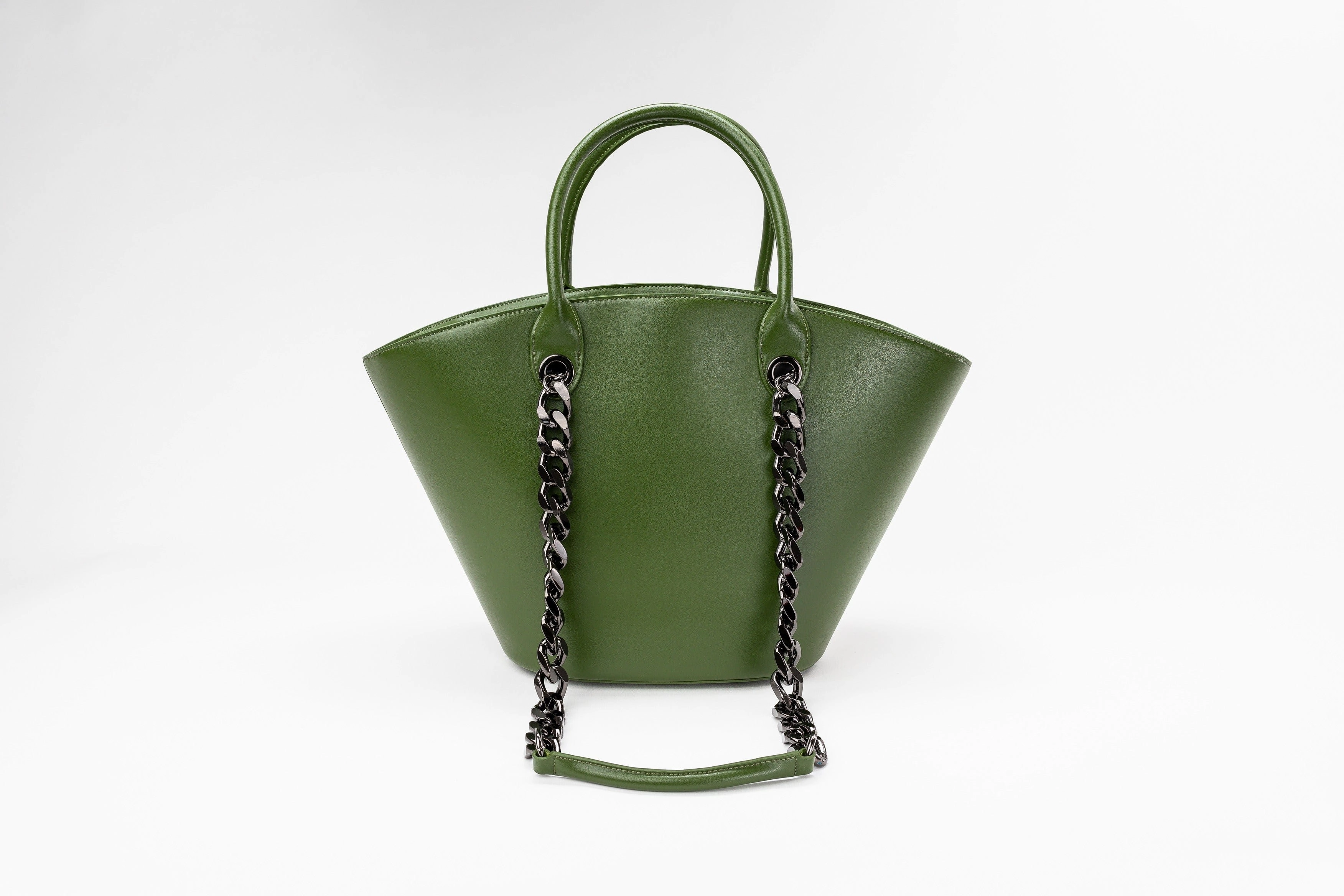 Seva Vegan Cactus Leather Tote | Green Helen