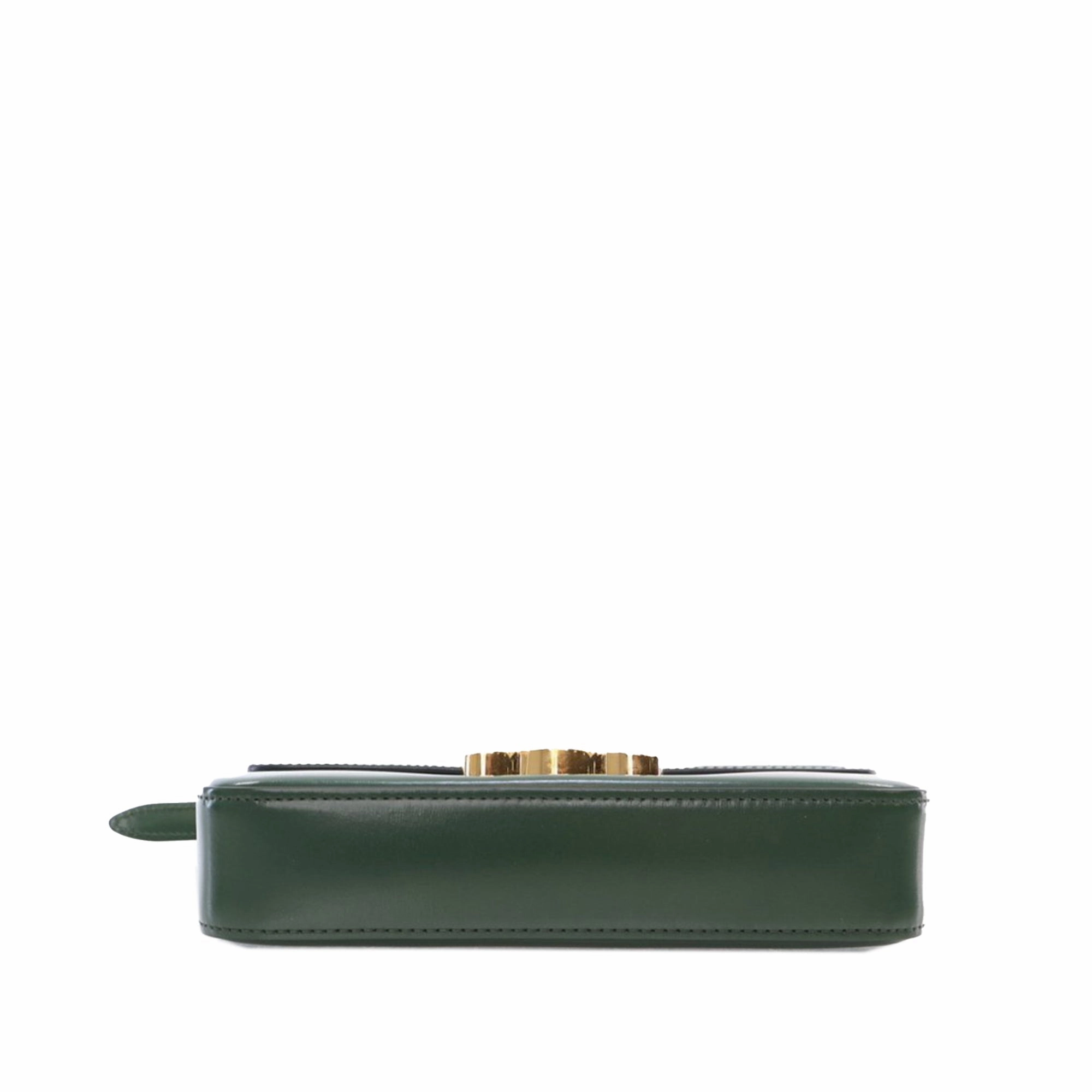 Shiny Calfskin Triomphe Claude Shoulder Bag