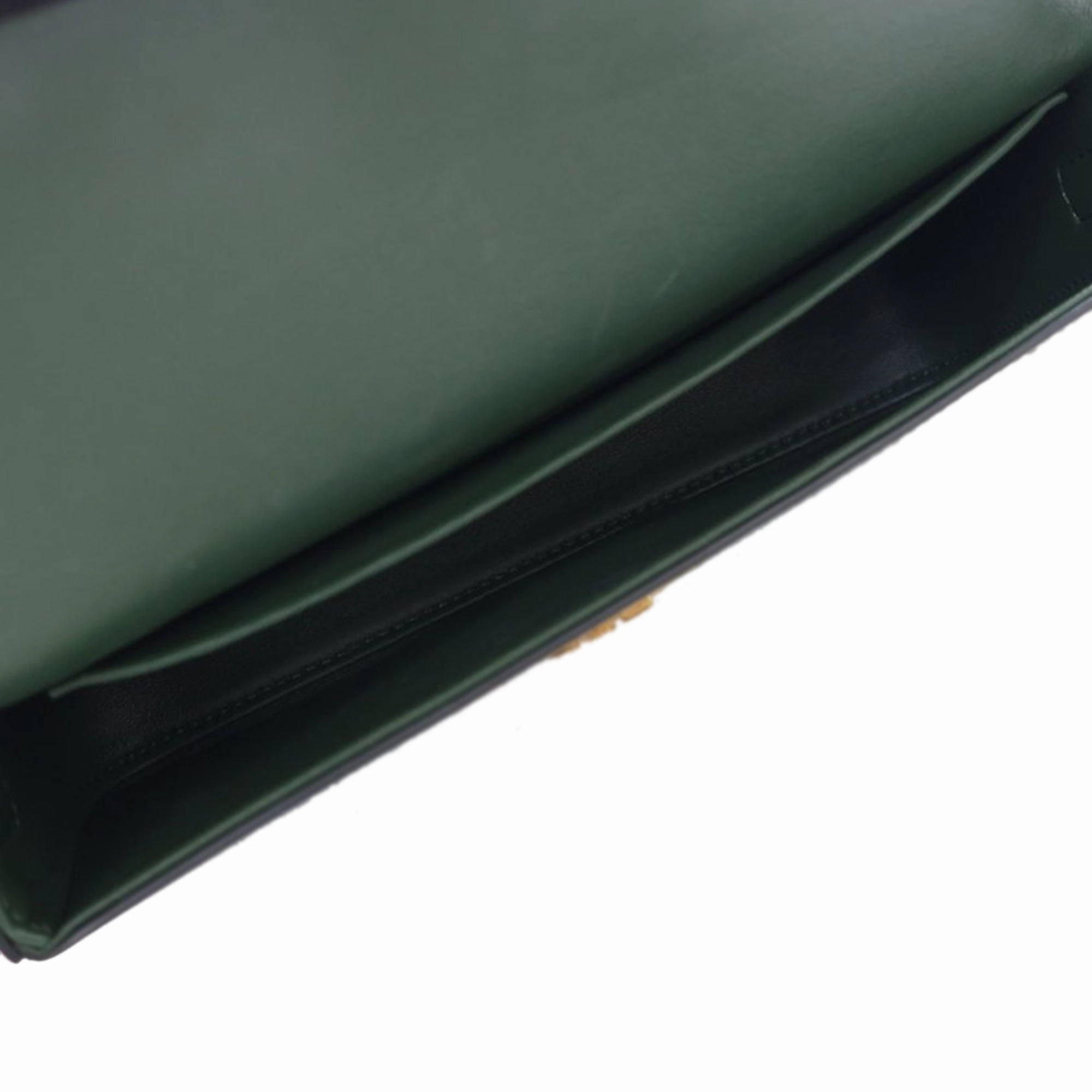 Shiny Calfskin Triomphe Claude Shoulder Bag