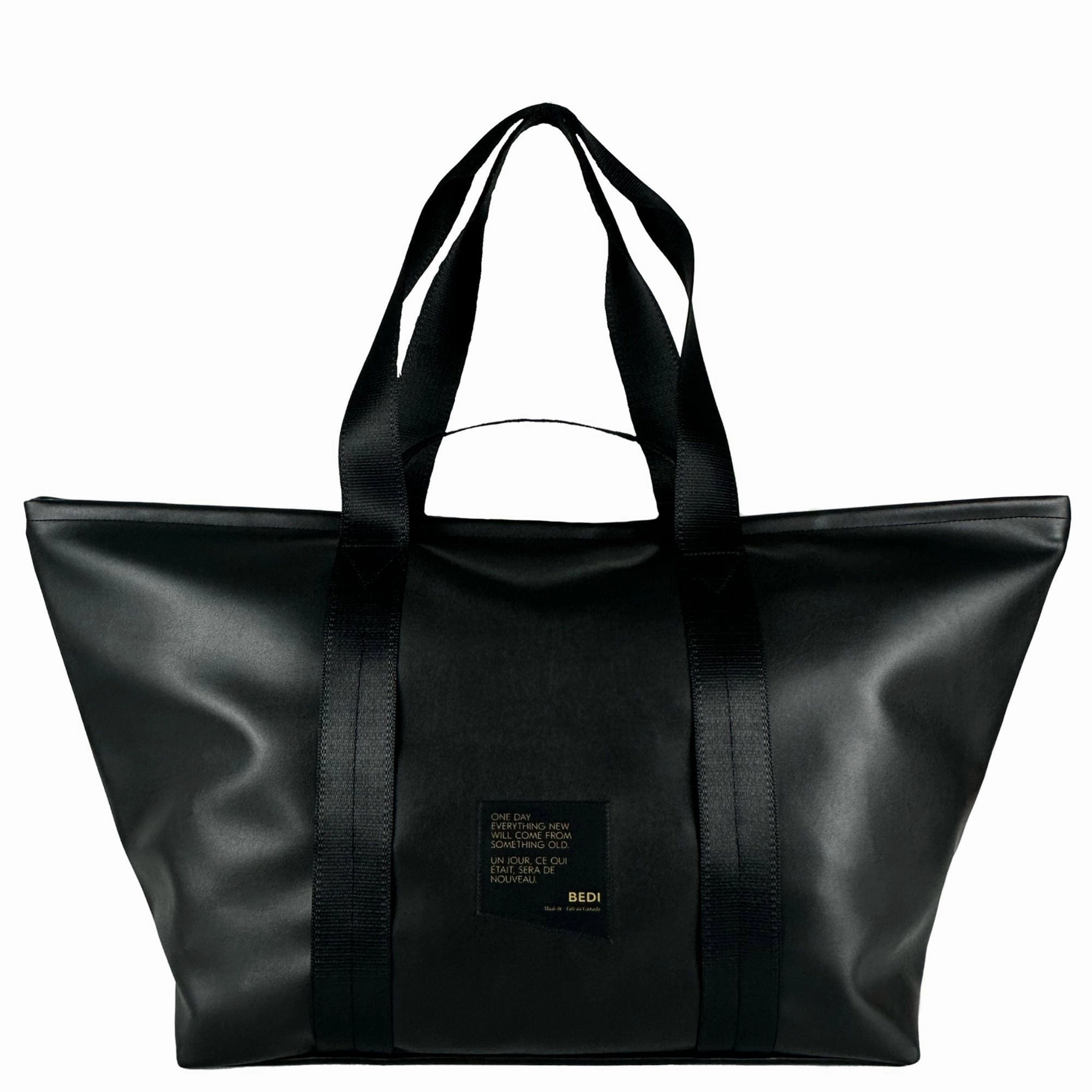 Shoalts Vegan Cactus Leather Weekender | Black