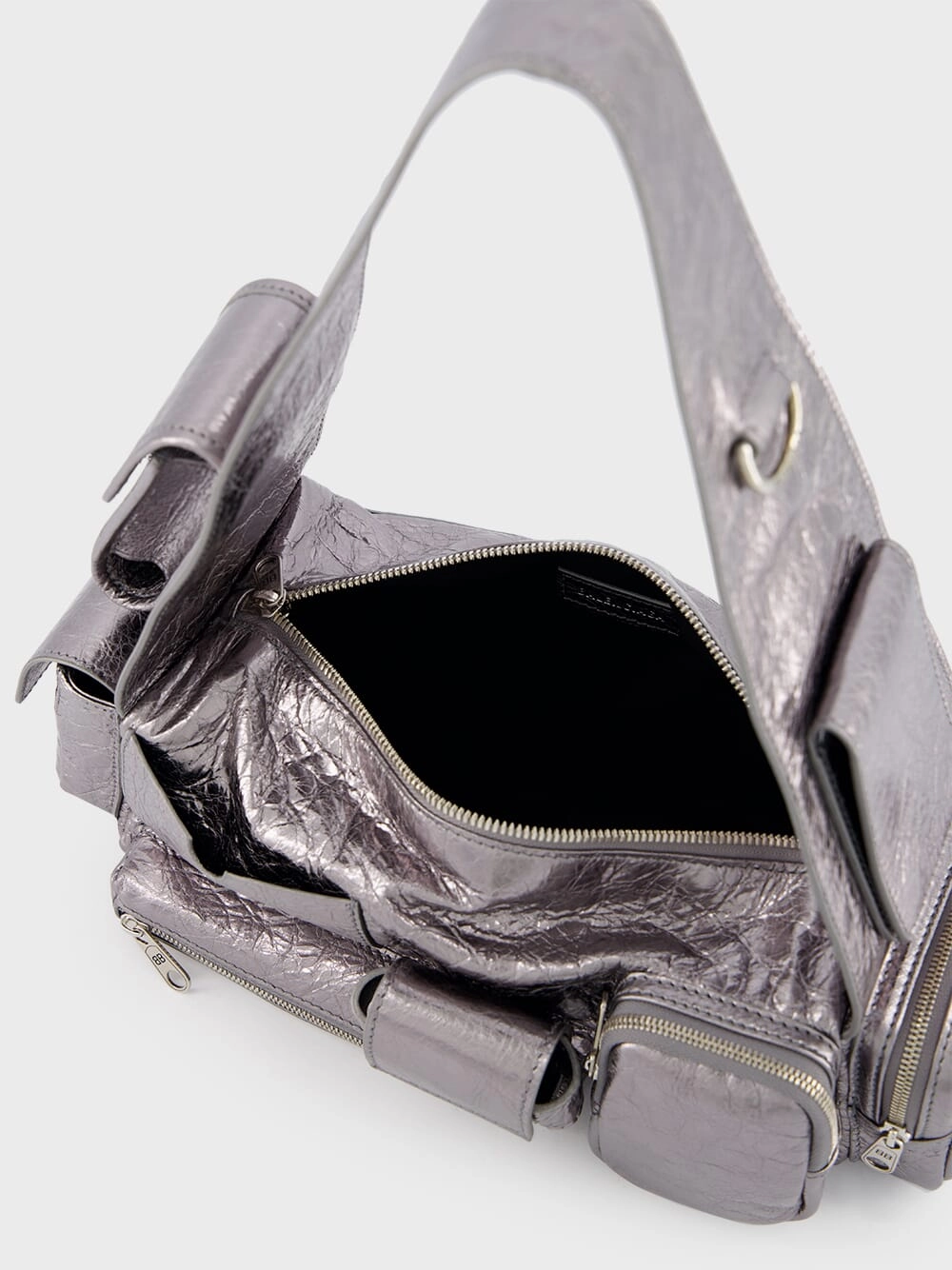 Silver Metallized Superbusy XS Sling Bag