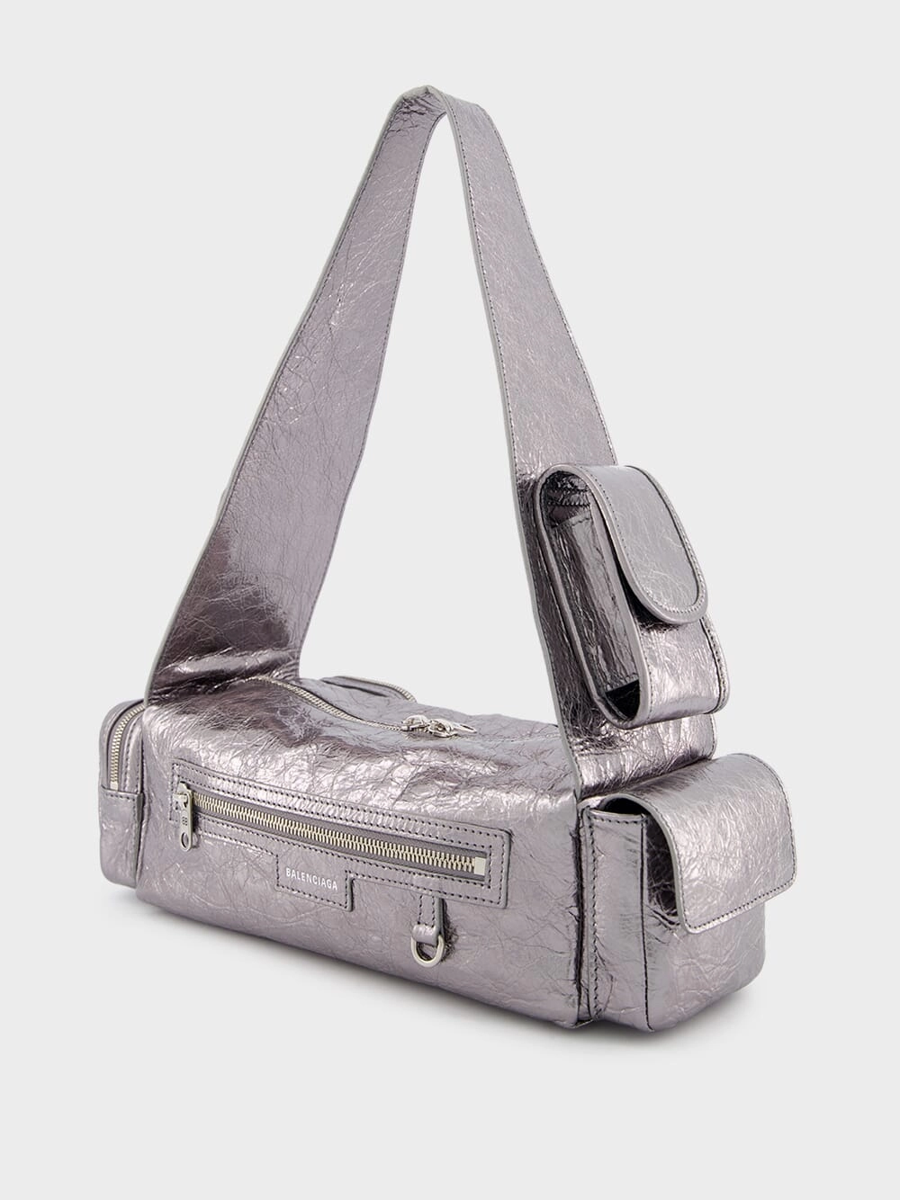 Silver Metallized Superbusy XS Sling Bag