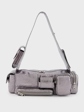 Silver Metallized Superbusy XS Sling Bag