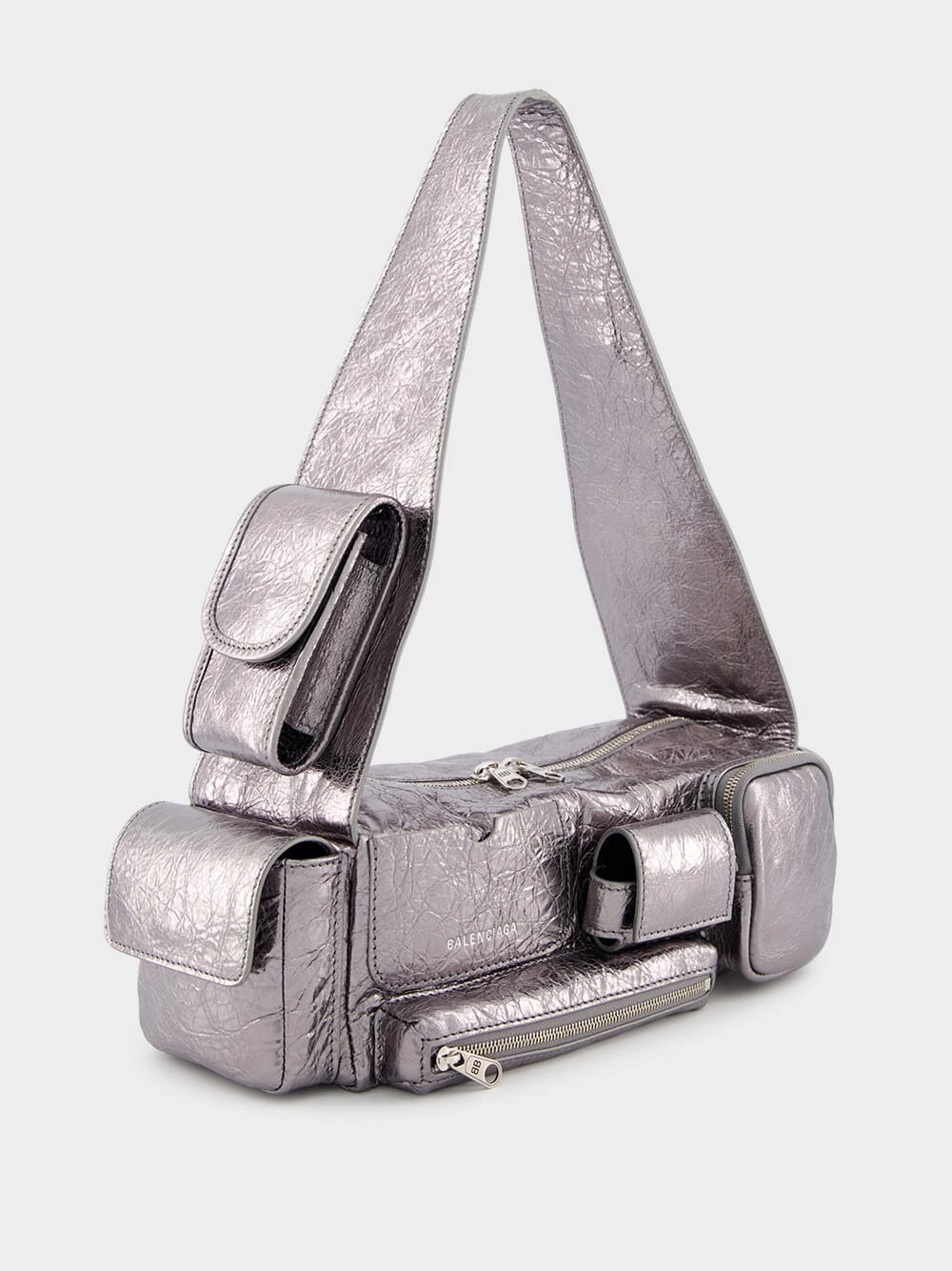 Silver Metallized Superbusy XS Sling Bag