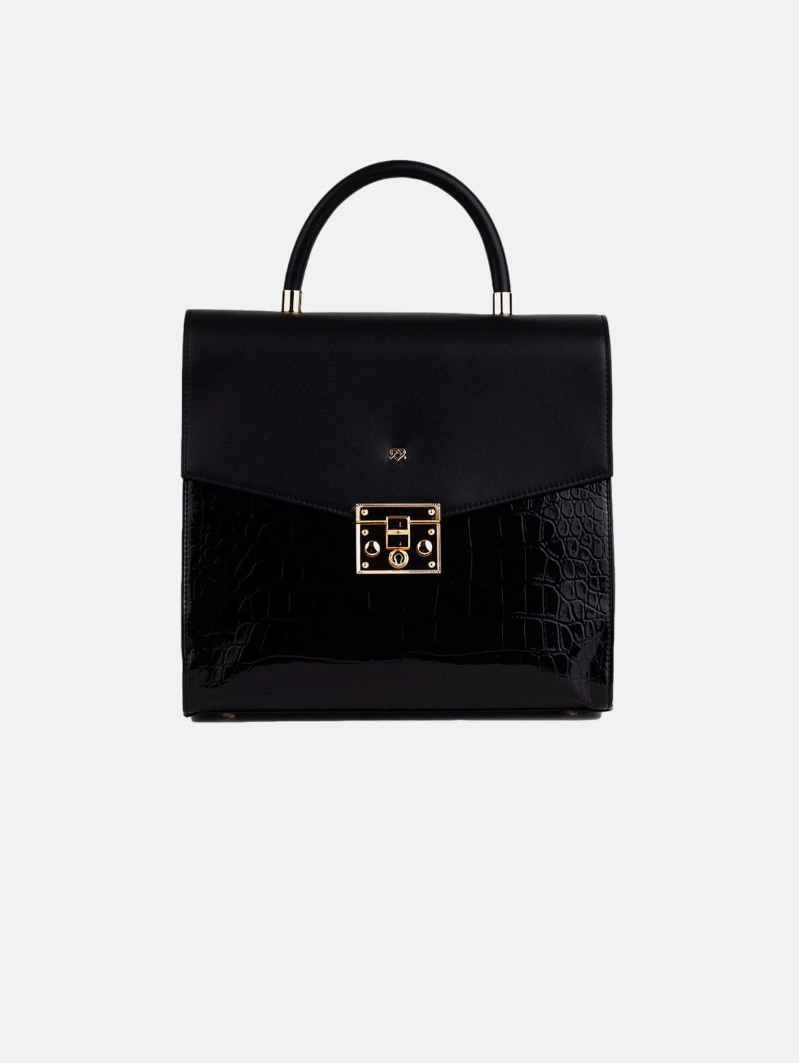 Simone Vegan Leather Handbag | Black