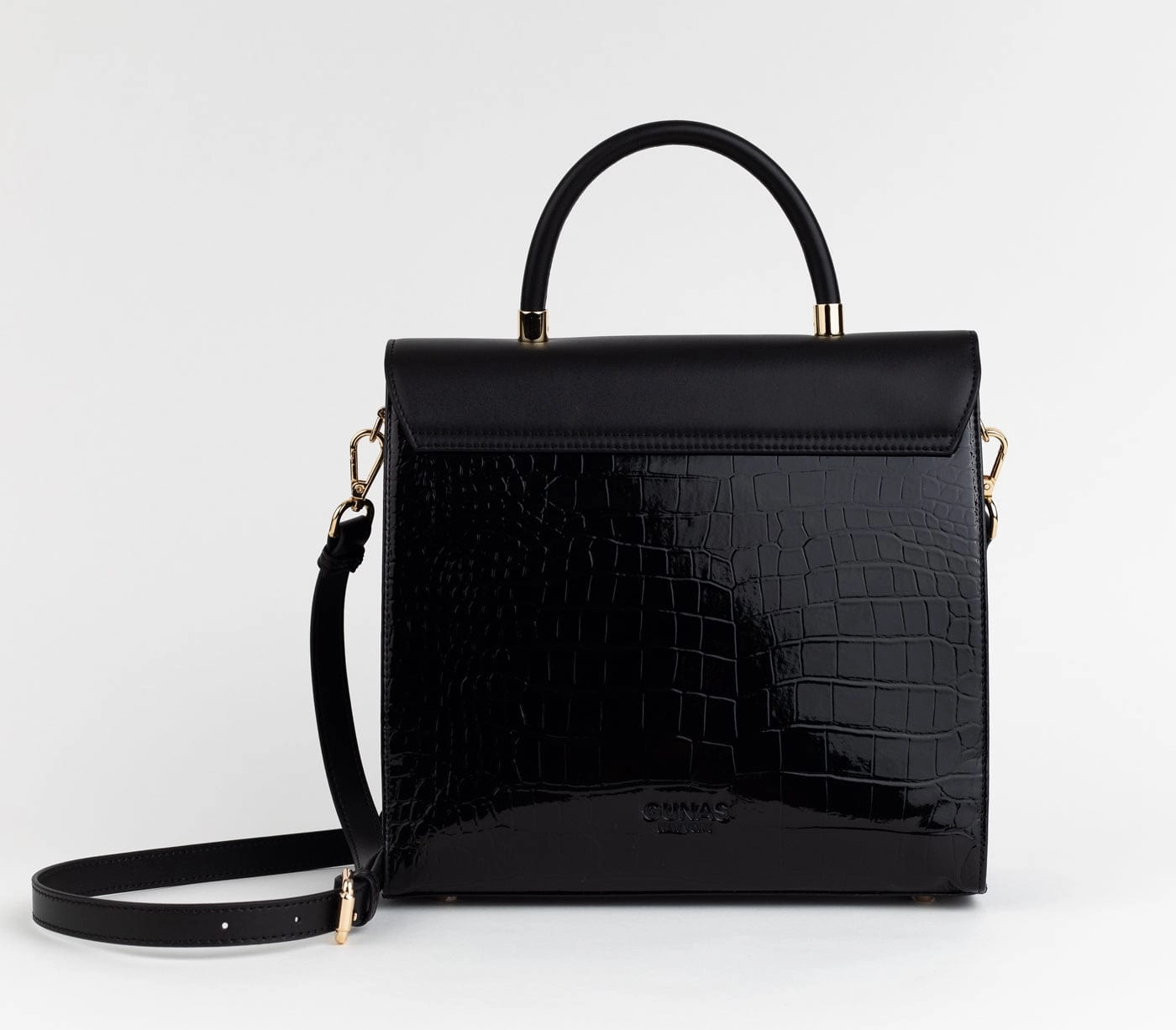 Simone Vegan Leather Handbag | Black