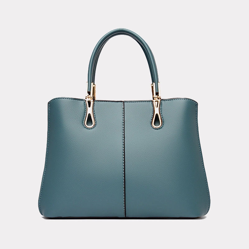 Simple Fashion PU Leather Shoulder Tote Bag for Moms