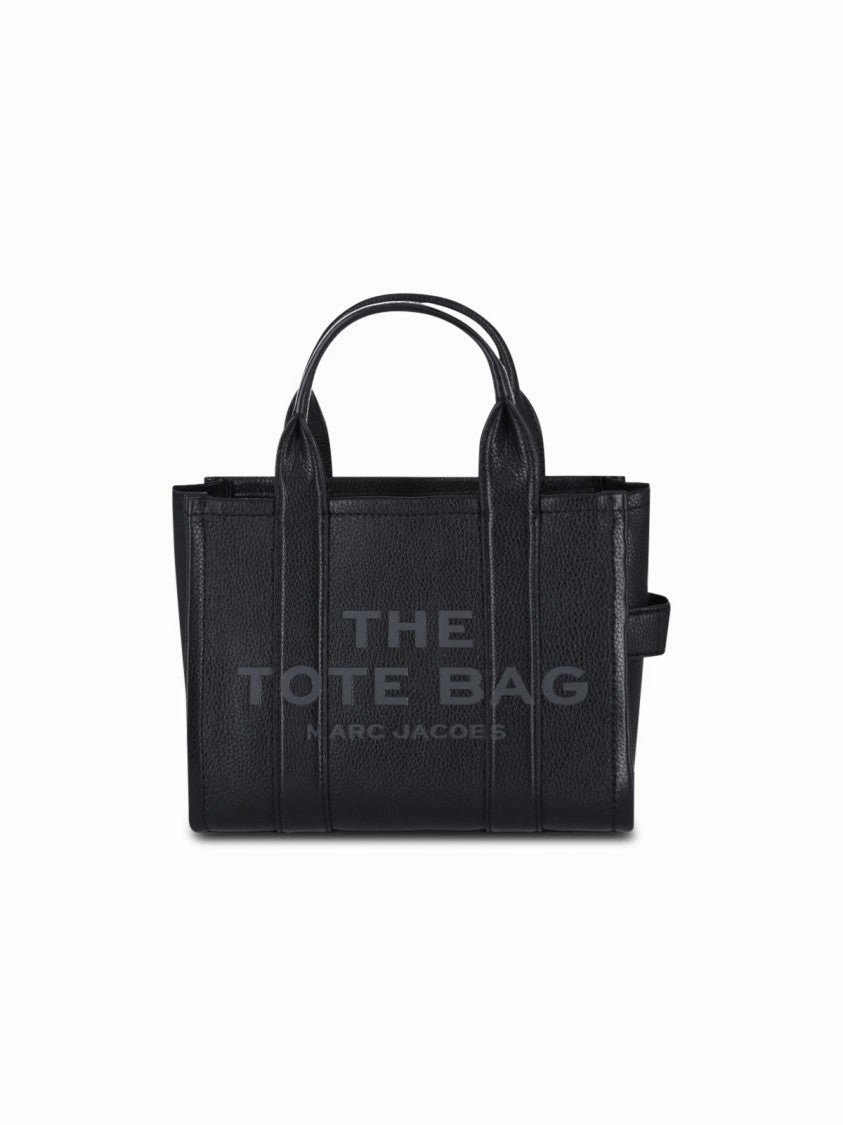 Small 'The Leather' Tote Bag  Black