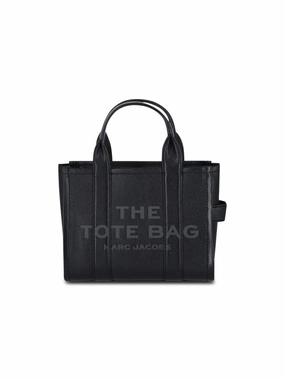 Small 'The Leather' Tote Bag  Black