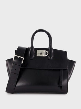 Small Black Calfskin Handbag