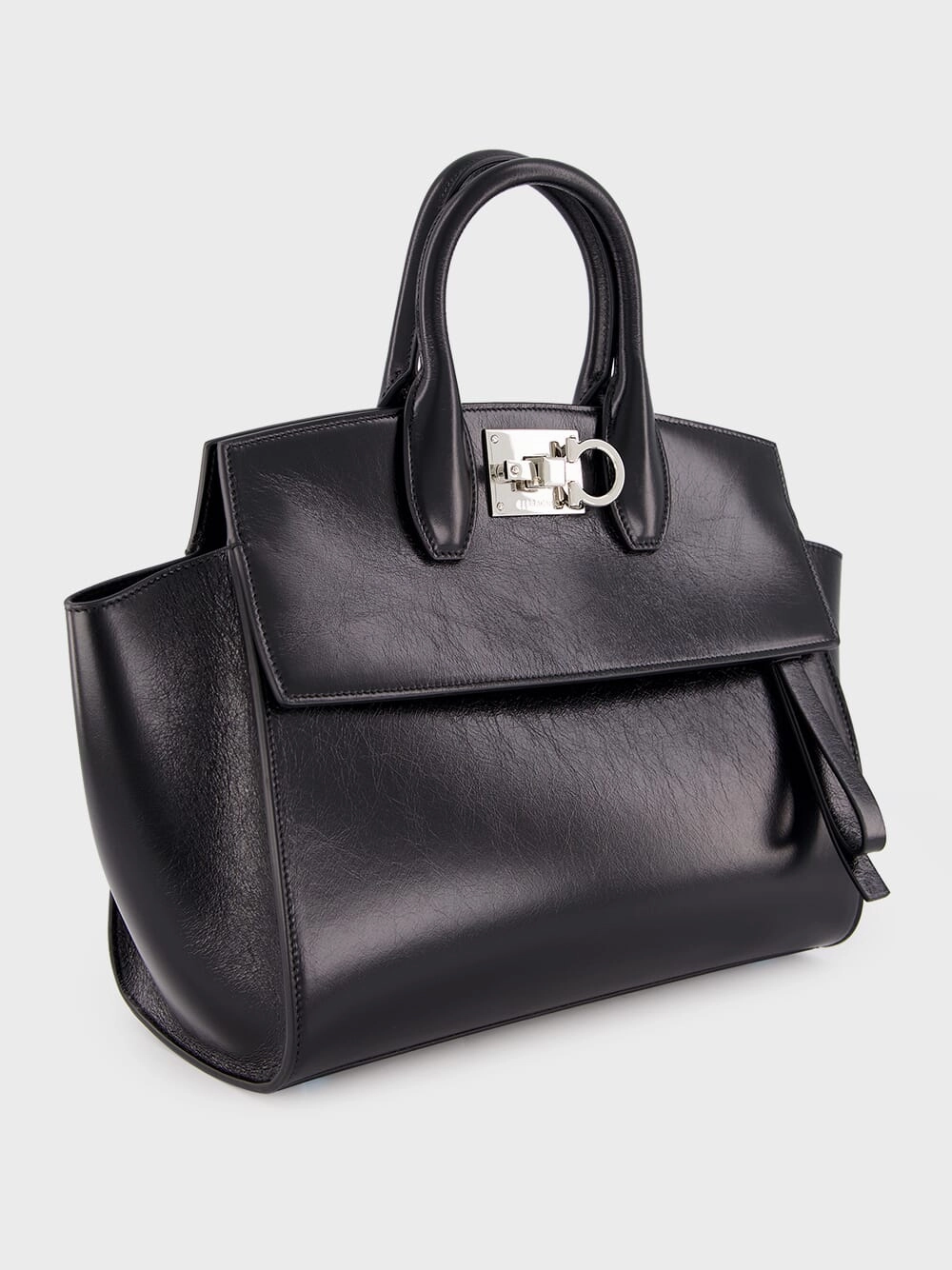 Small Black Calfskin Handbag