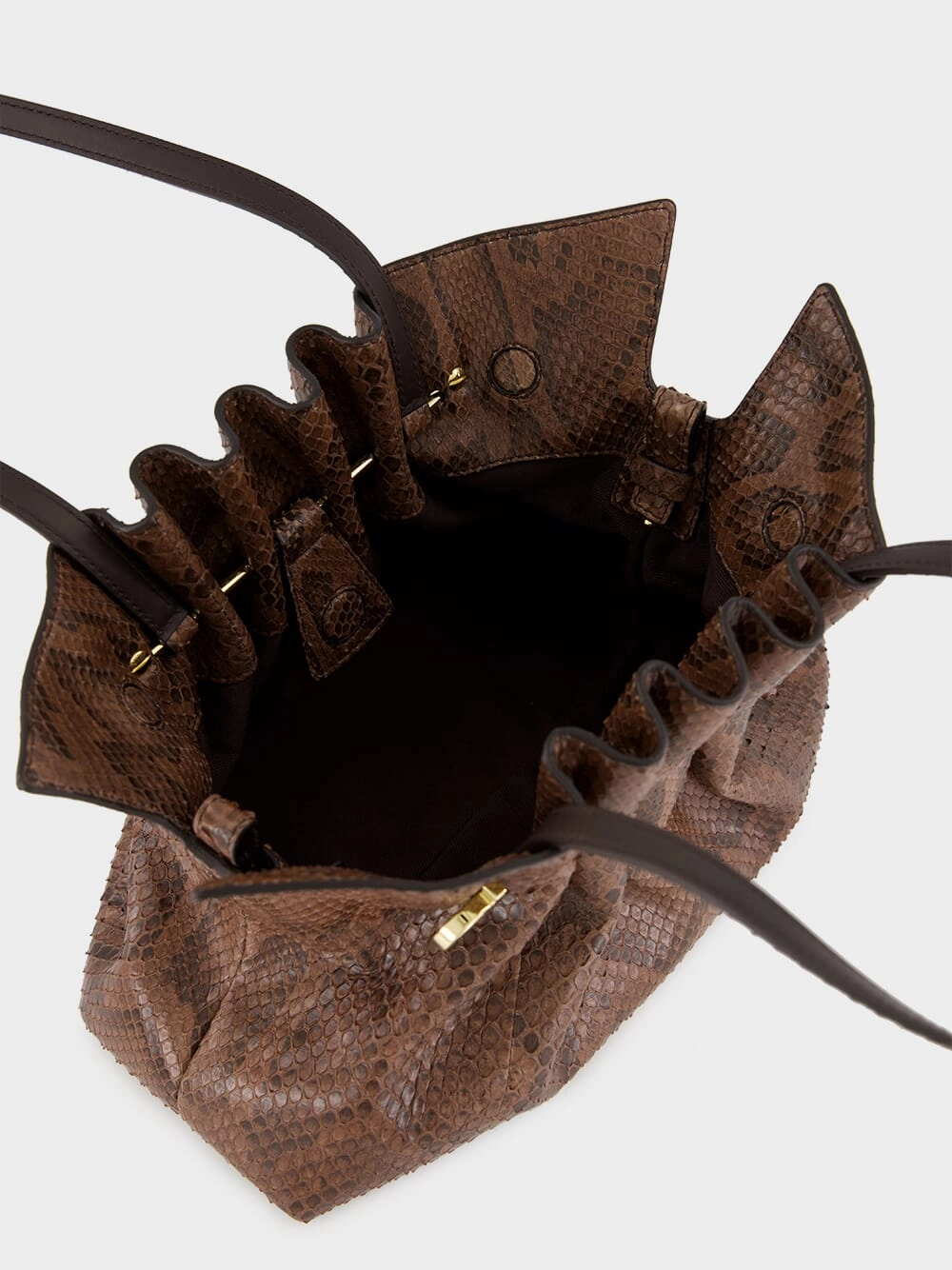 Small Dark Brown Soft Bag
