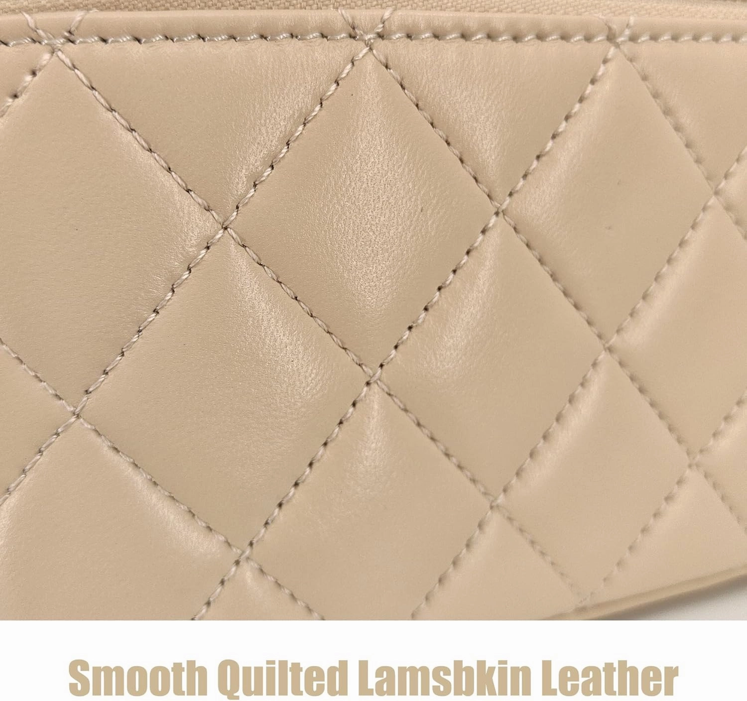 Small Genuine Leather Purse Quilted Crossbody Bag for Women, Mini Top-Handle Shoulder Handbag w/Gold Chain Strap
