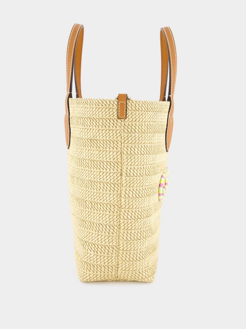 Small Straw-Effect Tote