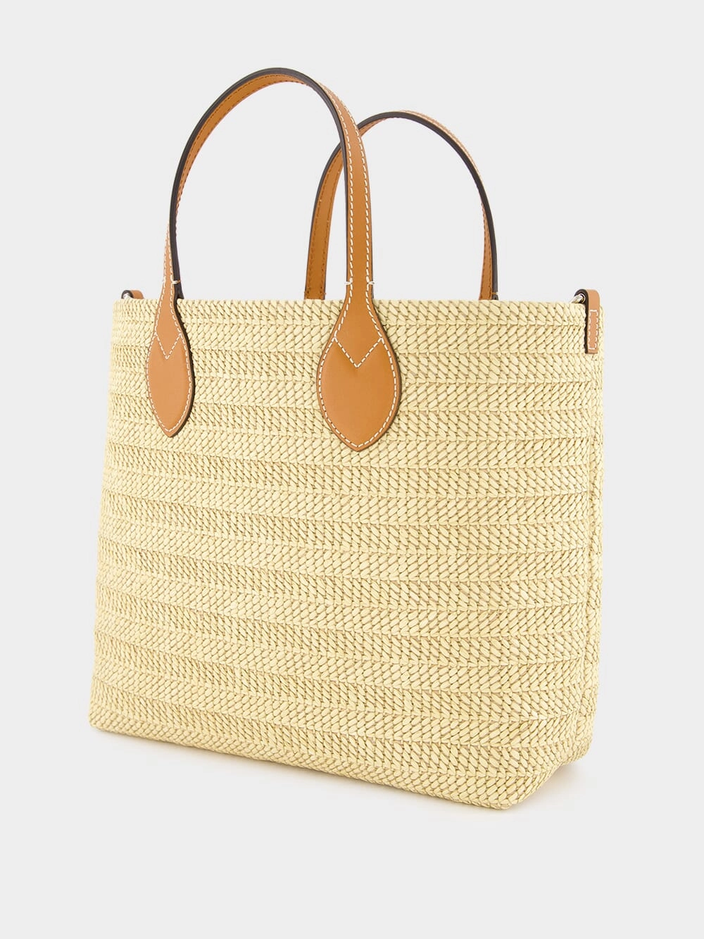 Small Straw-Effect Tote