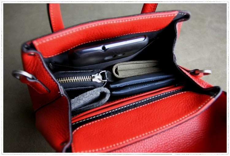 Small Womens Black Leather Handbag Purse Leather Navy Mini Shoulder Bag Handbag Purse for Ladies