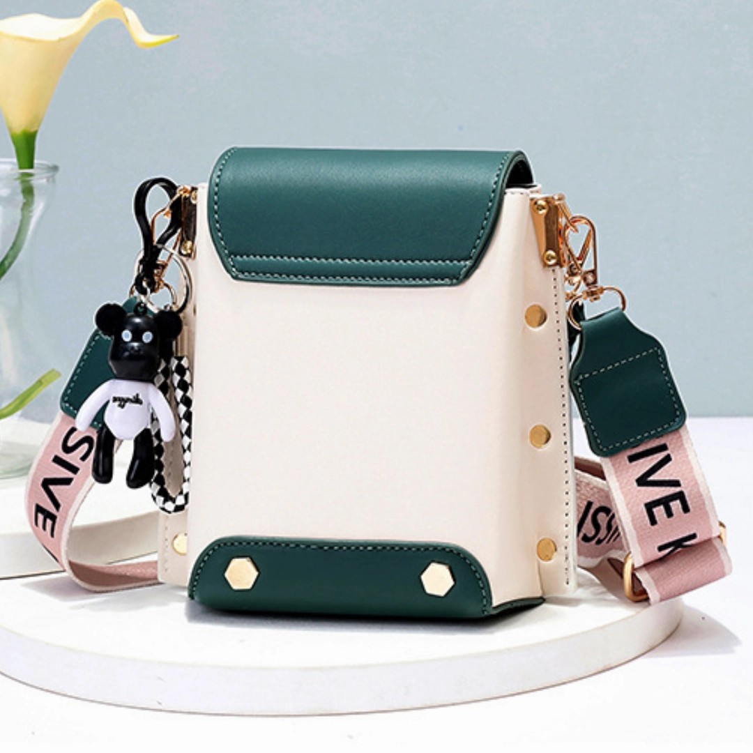 Soft Leather Chain Bucket Crossbody Underarm Bag
