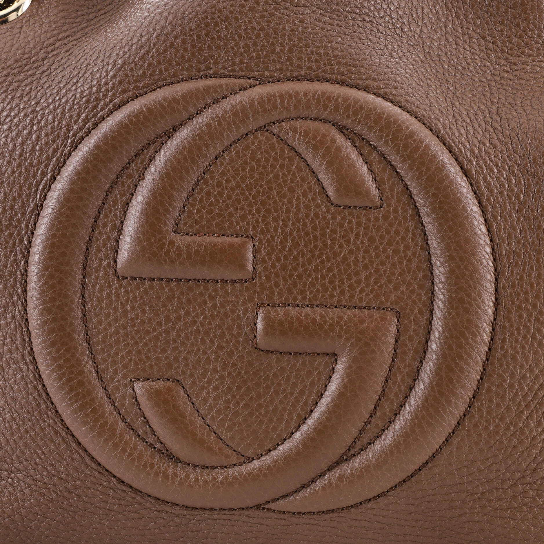 Soho Chain Strap Shoulder Bag Leather Medium