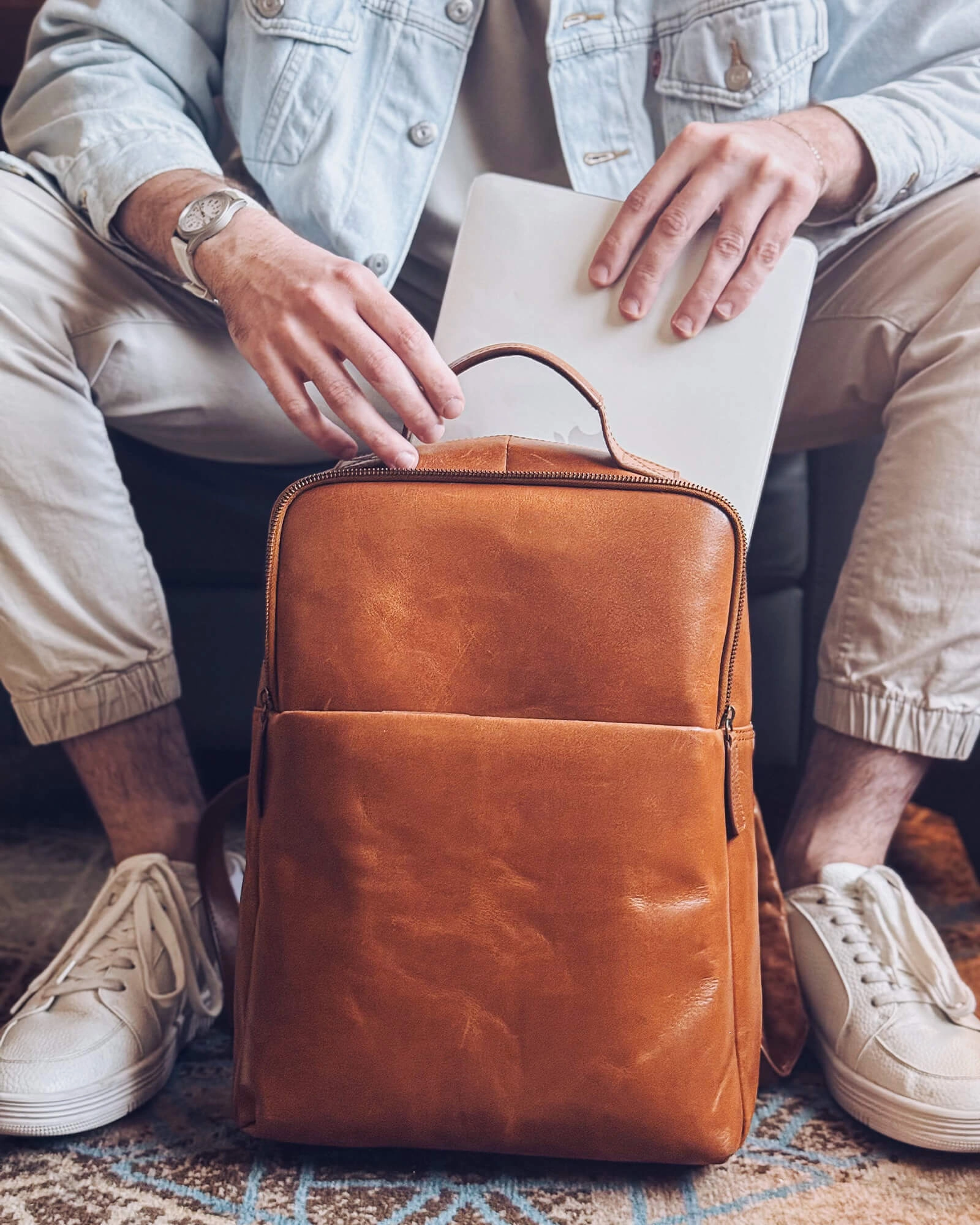 Soho Urbanist Slim Backpack | Tan