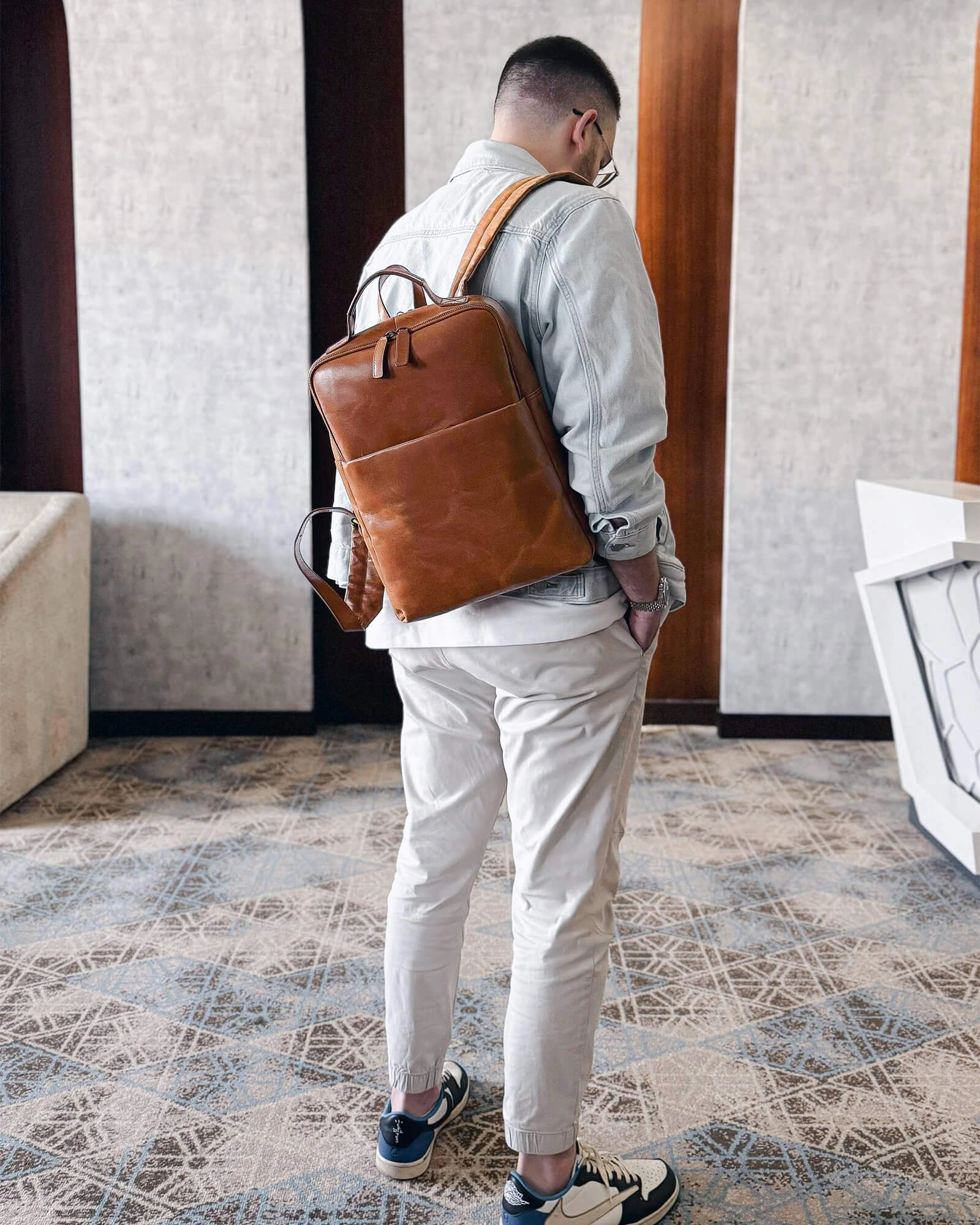 Soho Urbanist Slim Backpack | Tan
