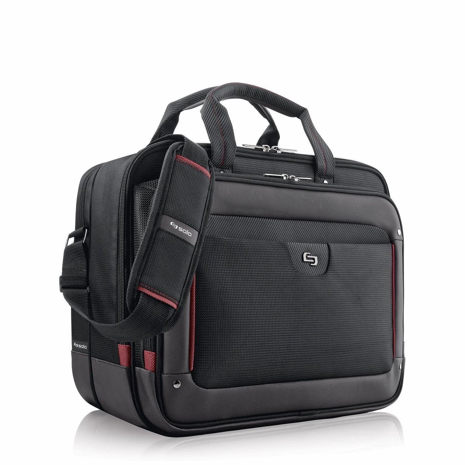 Solo Sterling Collection Laptop Portfolio for 16" Laptop with Tablet Pock
