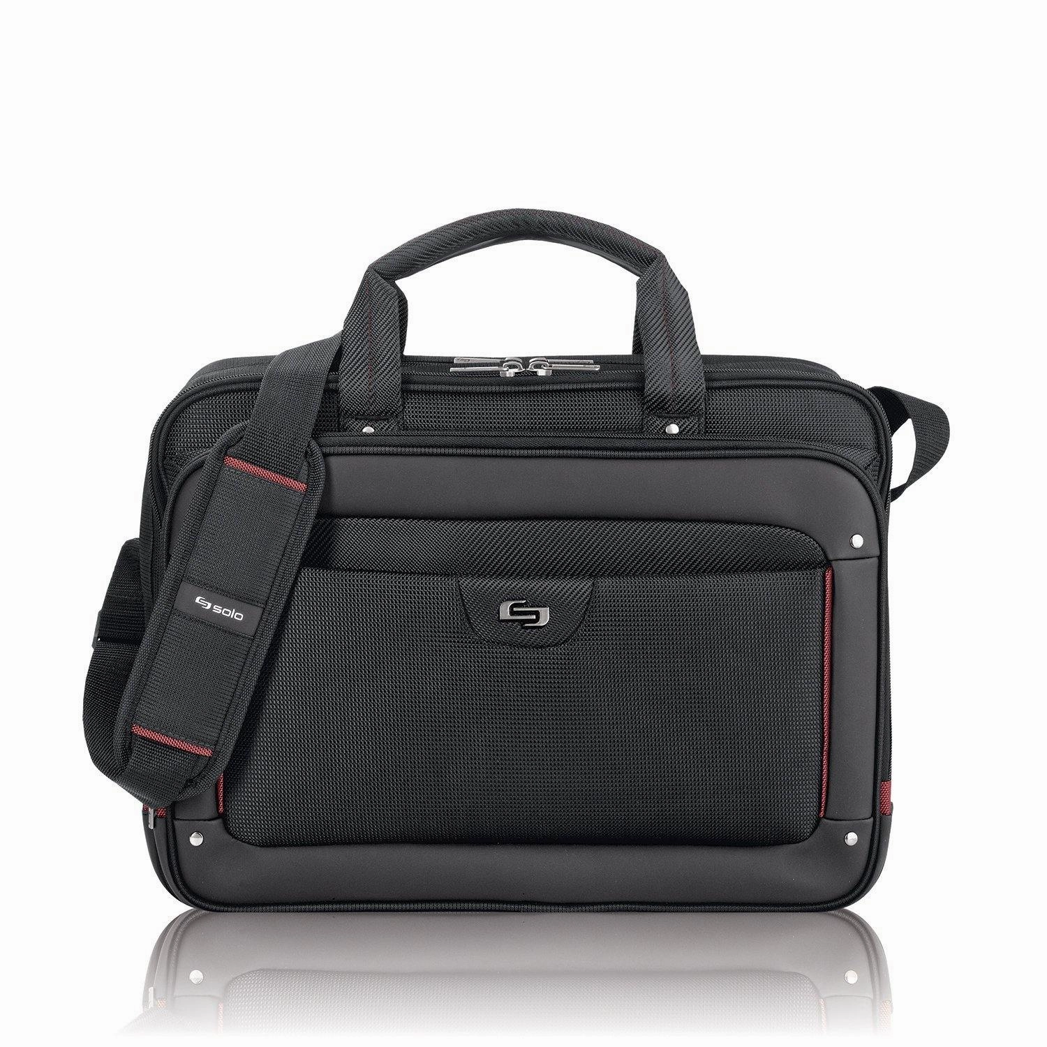 Solo Sterling Collection Laptop Portfolio for 16" Laptop with Tablet Pock