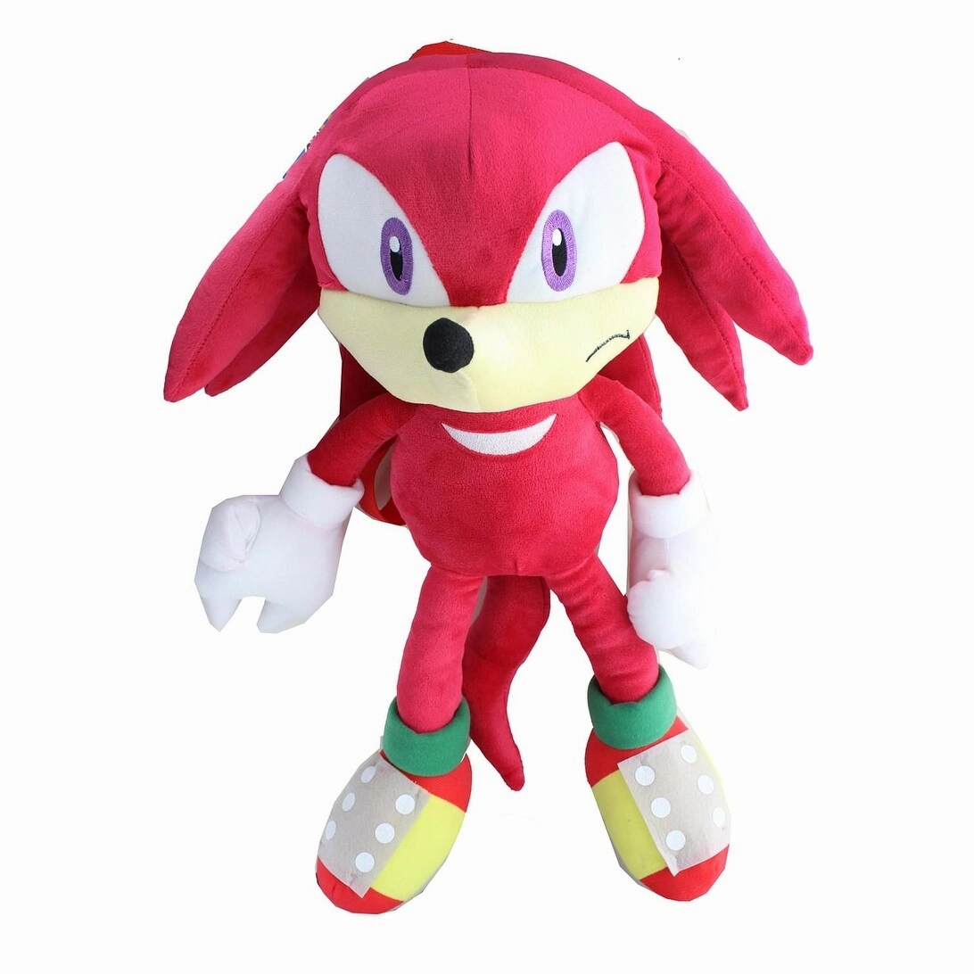 Sonic the Hedgehog Knuckles 18 Inch Plush Backpack