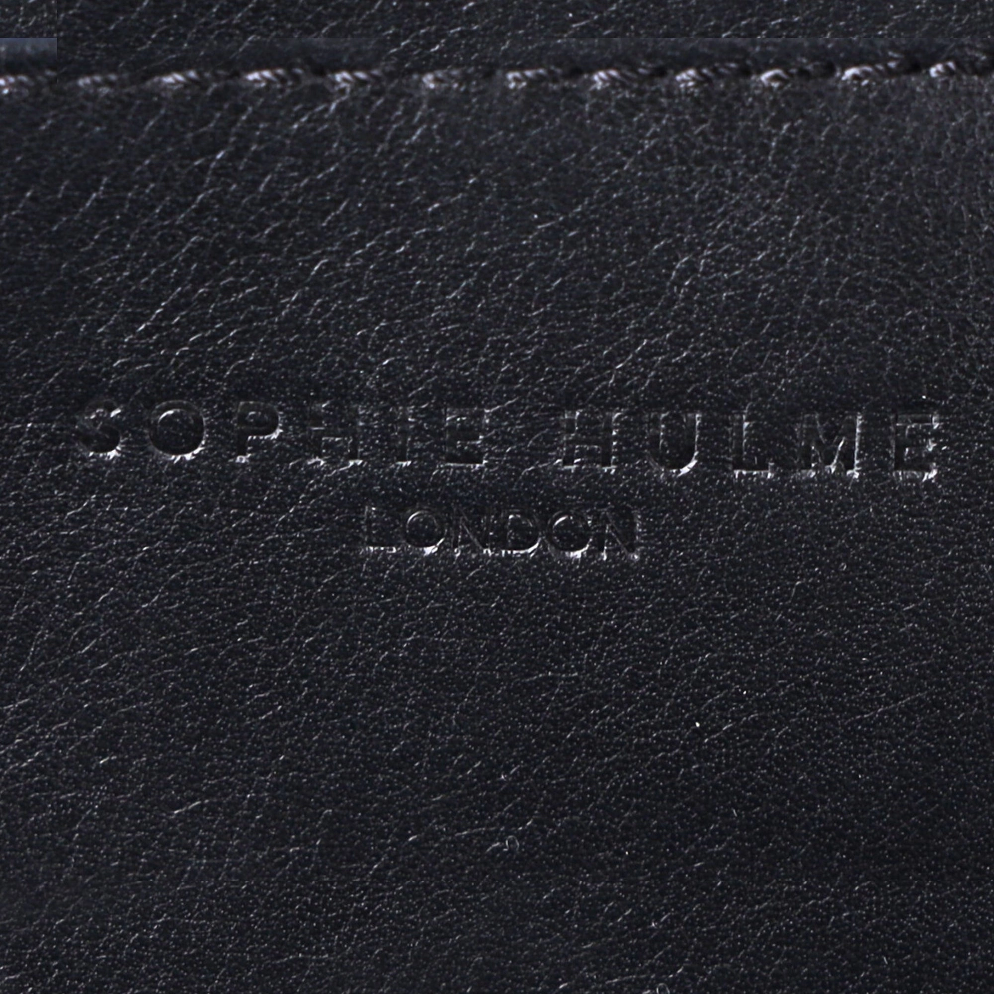 Sophie Hulme Saddle Albion Box Tote Bag Handbag in Black Leather