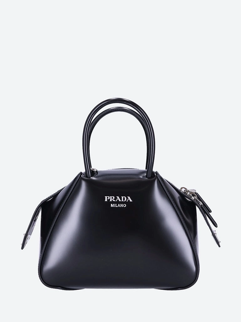 Spazzolato leather handbag