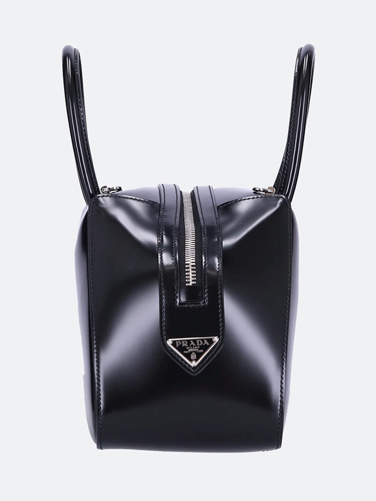 Spazzolato leather handbag