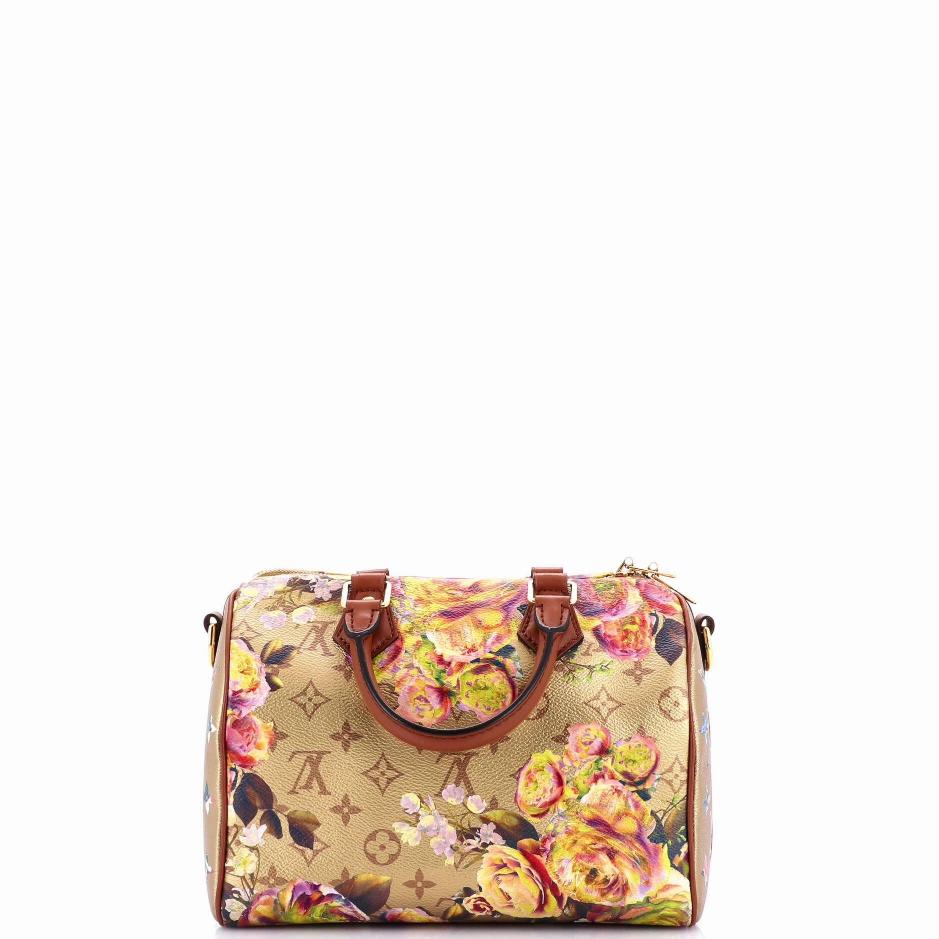 Speedy Bandouliere Bag Limited Edition Flowers Monogram Canvas 25