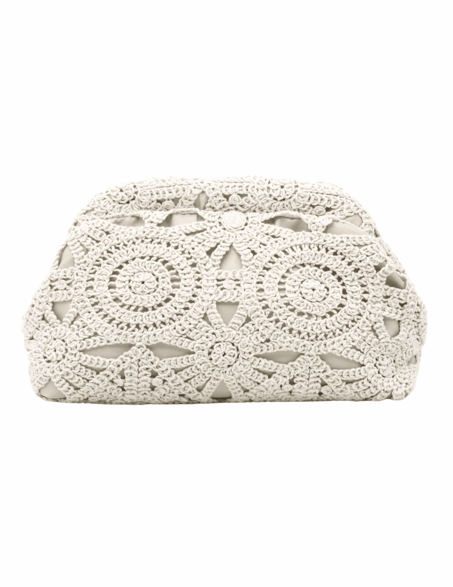 St. Barths La Robe Crochet Pouch Clutch Handbag