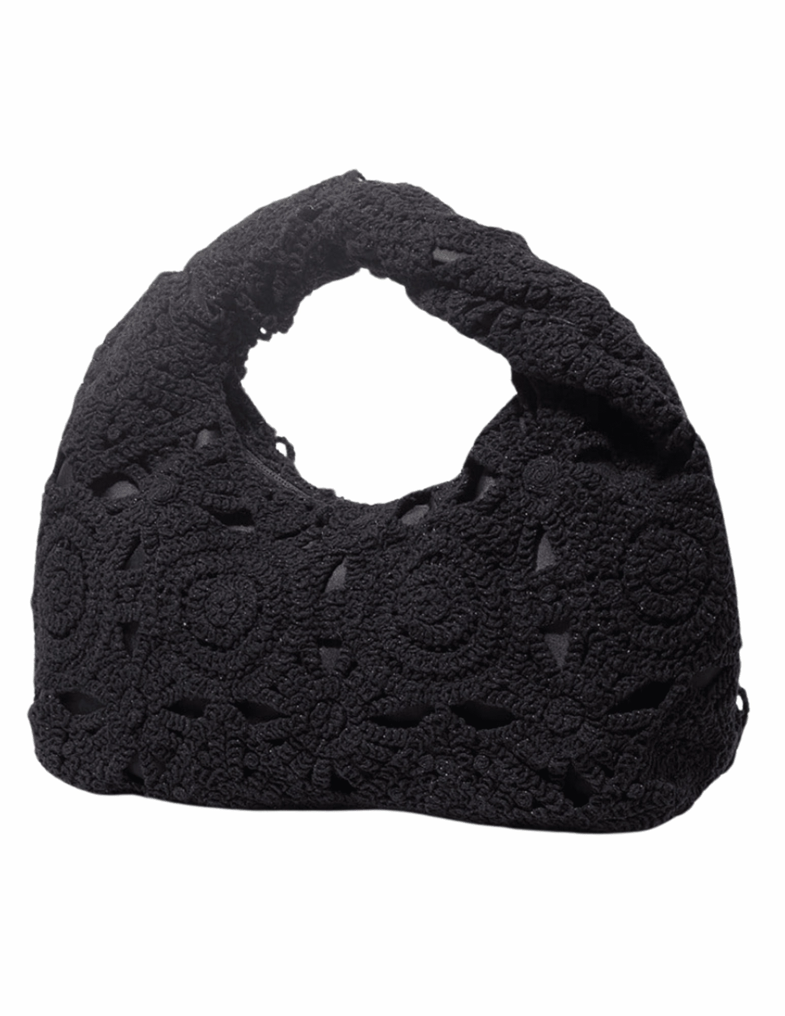 St. Barths La Robe Crochet Twist Handle Handbag